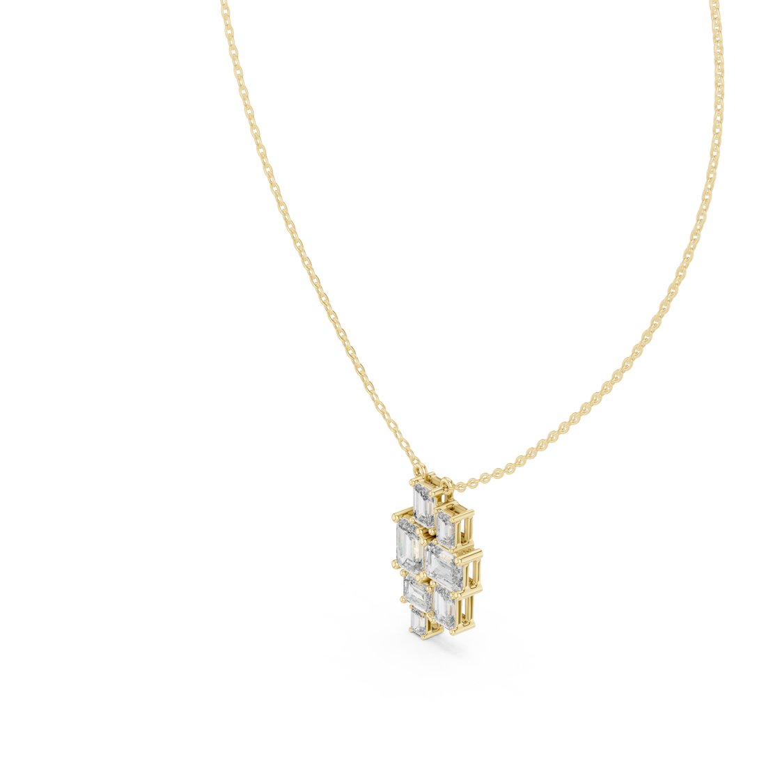 Gold Heirloom Lattice Pendant Right View
