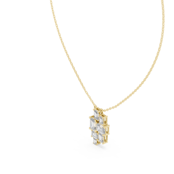Gold Heirloom Lattice Pendant Right View