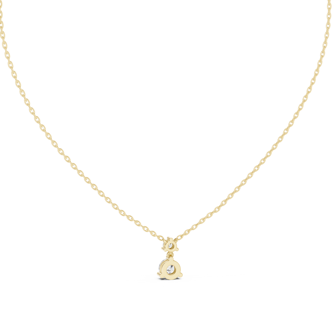 Gold Enchanted Morning Dew Pendant Necklace Right View