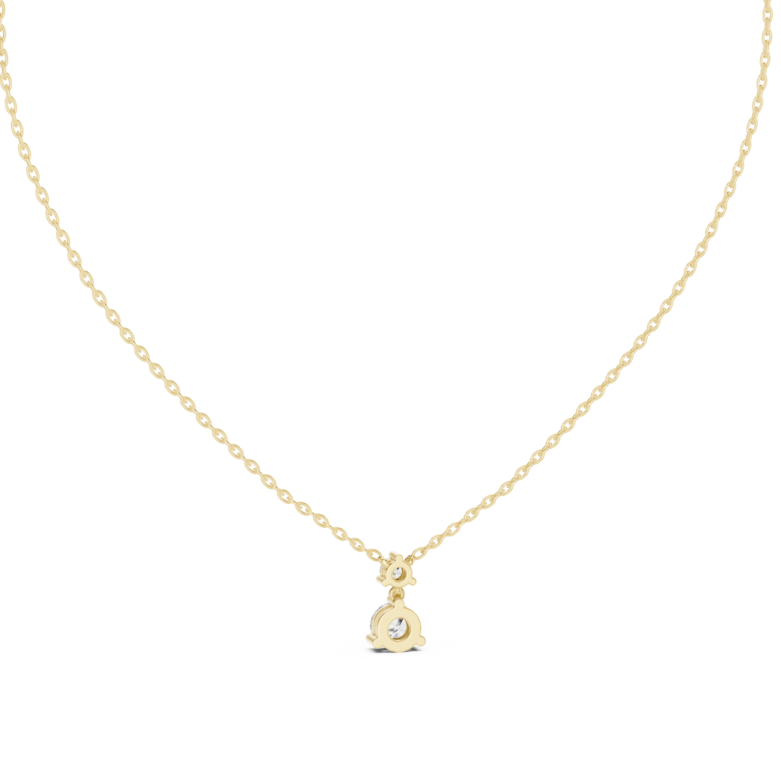  Gold Enchanted Morning Dew Pendant Necklace Front View
