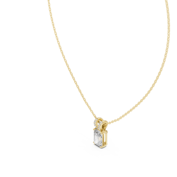 Gold Halo Embrace Bar Pendant Right View