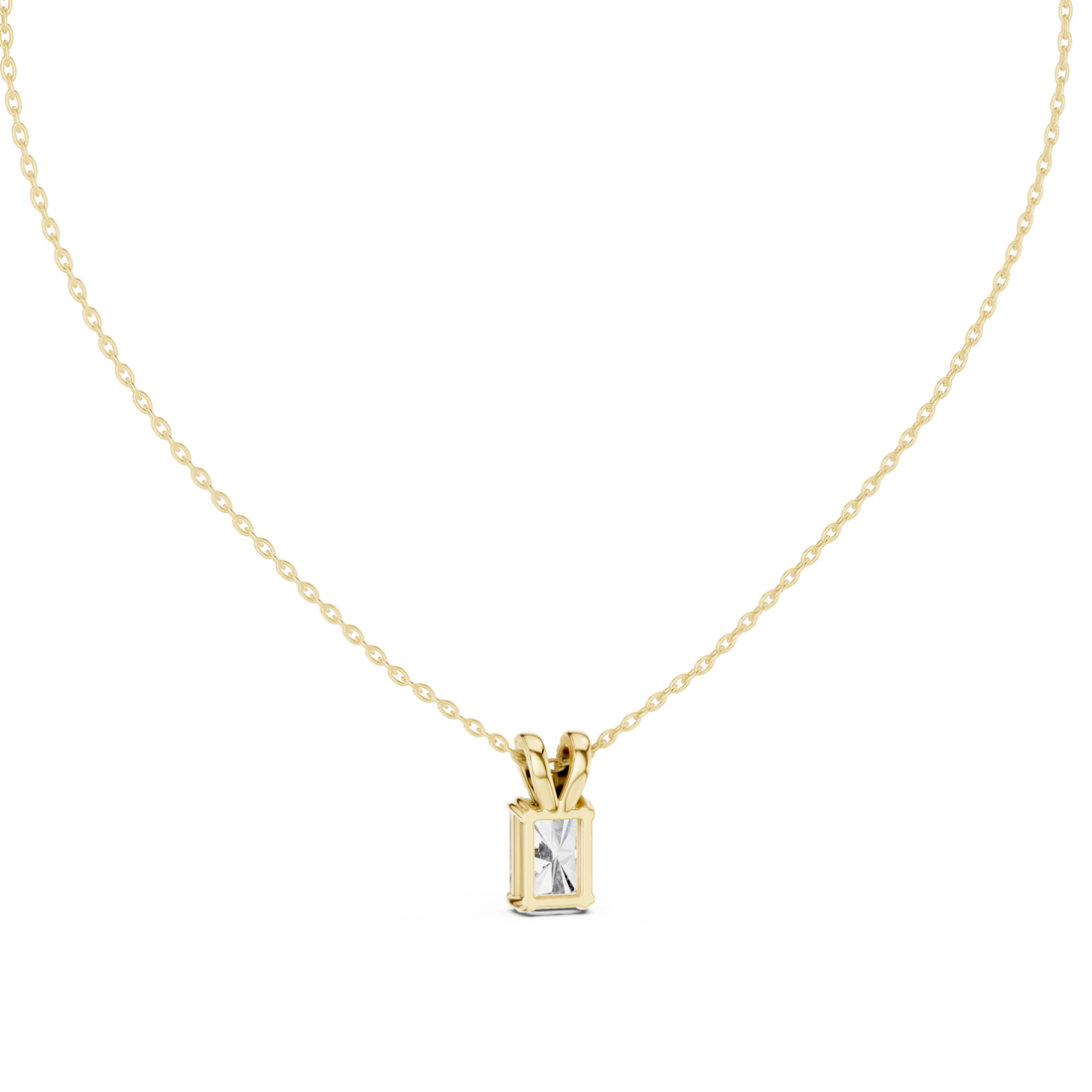 Gold Halo Embrace Bar Pendant Right View