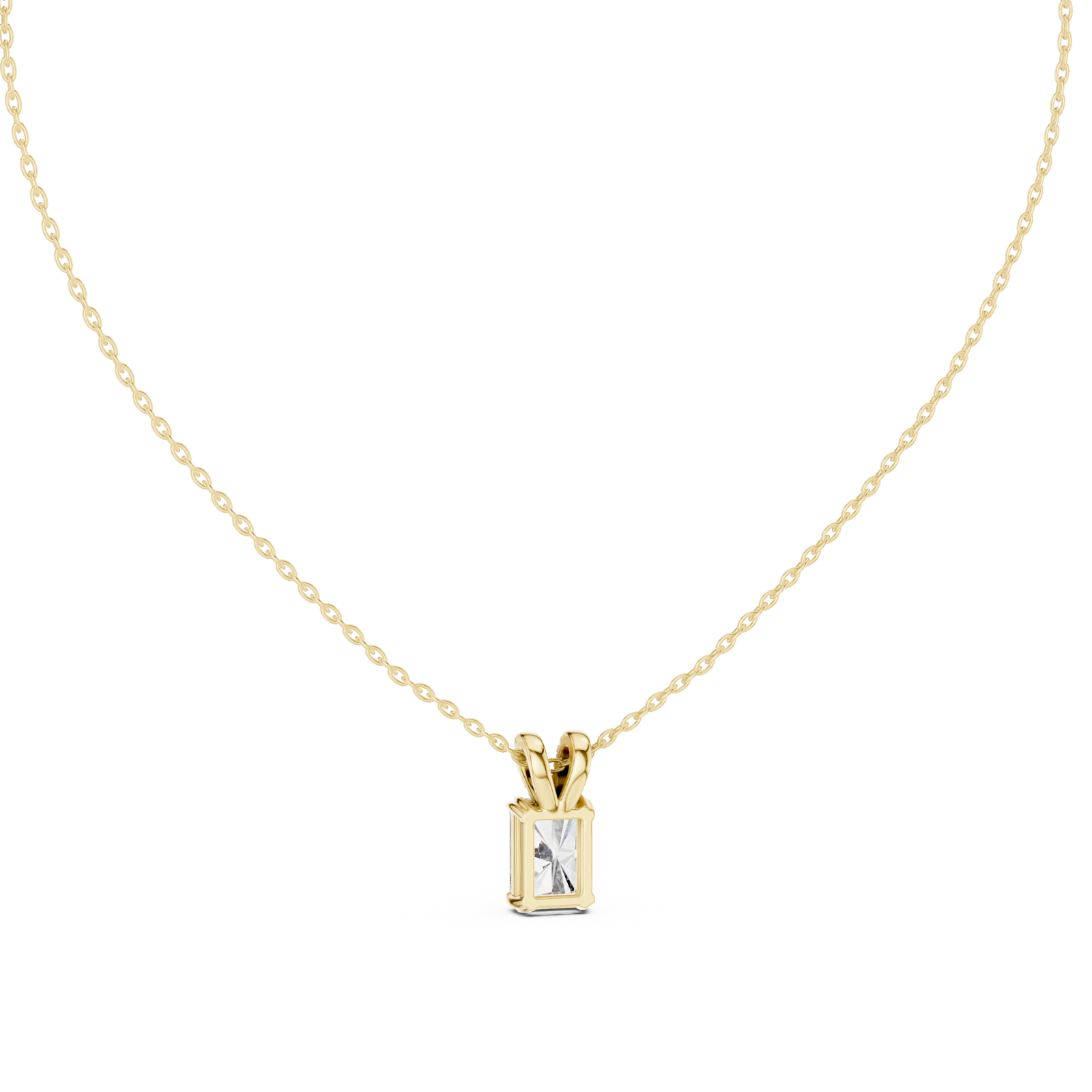  Gold Halo Embrace Bar Pendant Front View