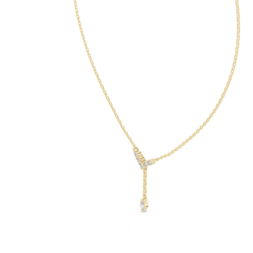 Gold Effervescent Journey Drop Necklace Right View