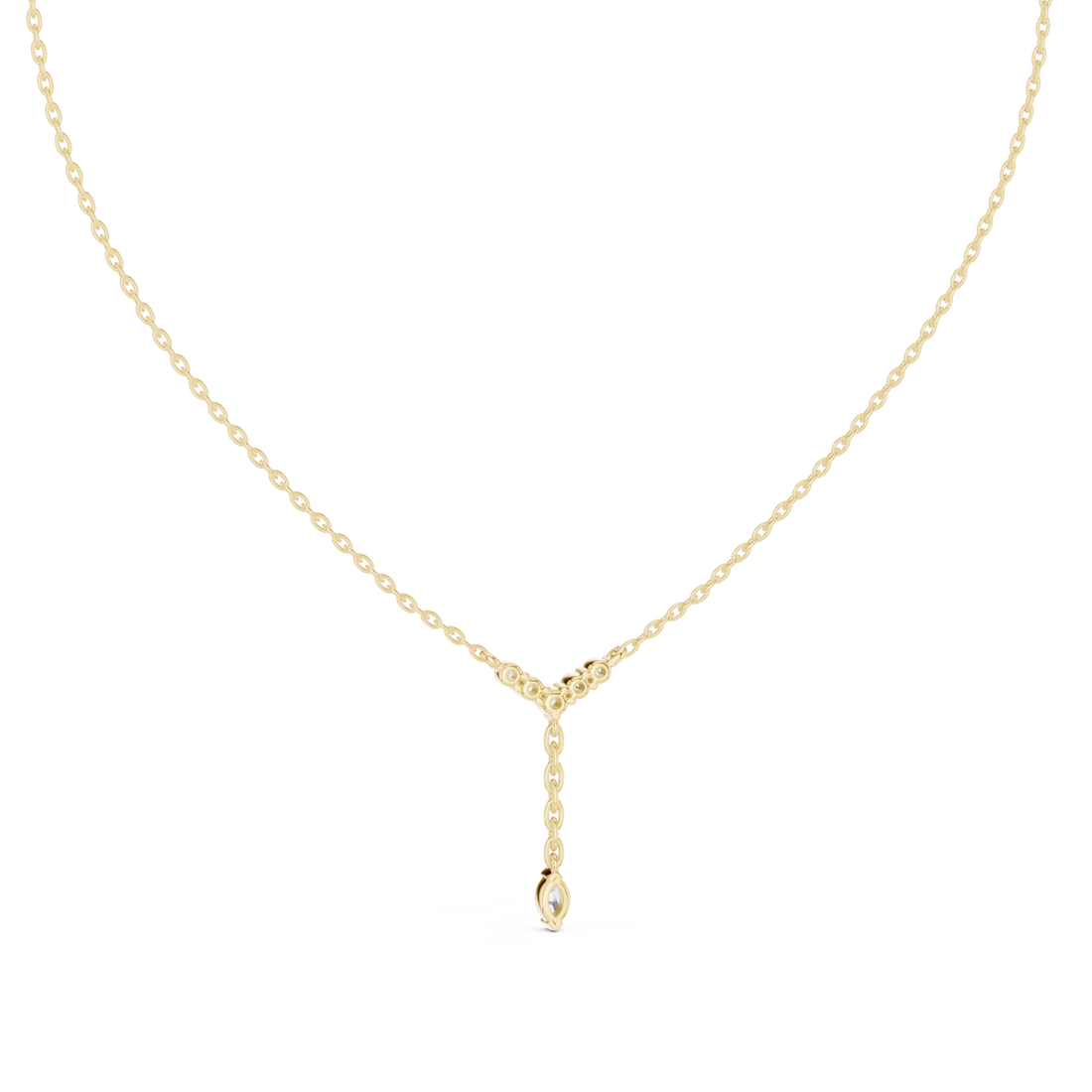 Gold Effervescent Journey Drop Necklace Right View