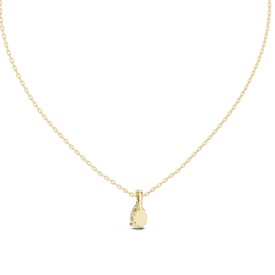 Gold Infinite Harmony Spiral Drop Pendant Right View