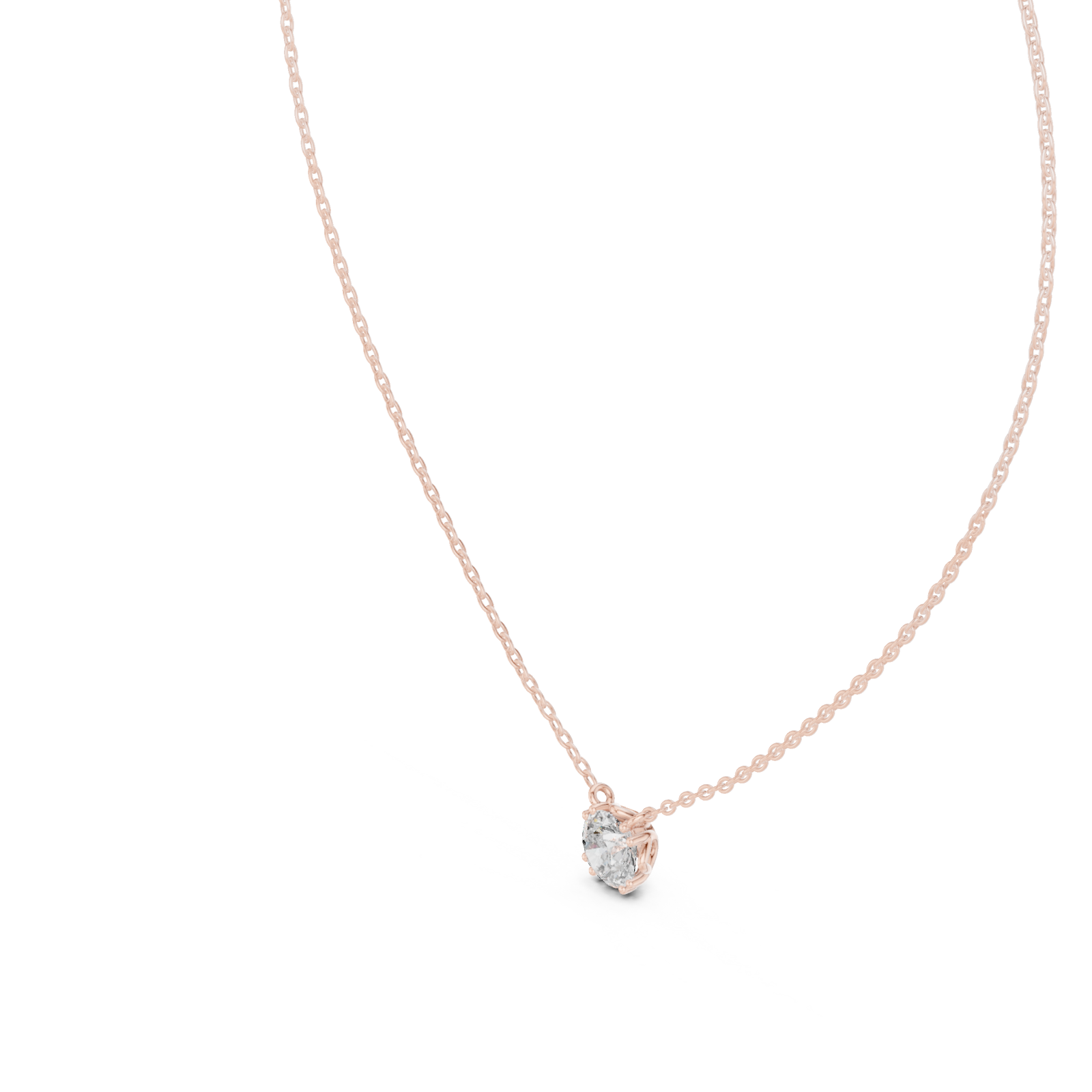  Rose Gold Whispered Promise Petite Heart Pendant Right View