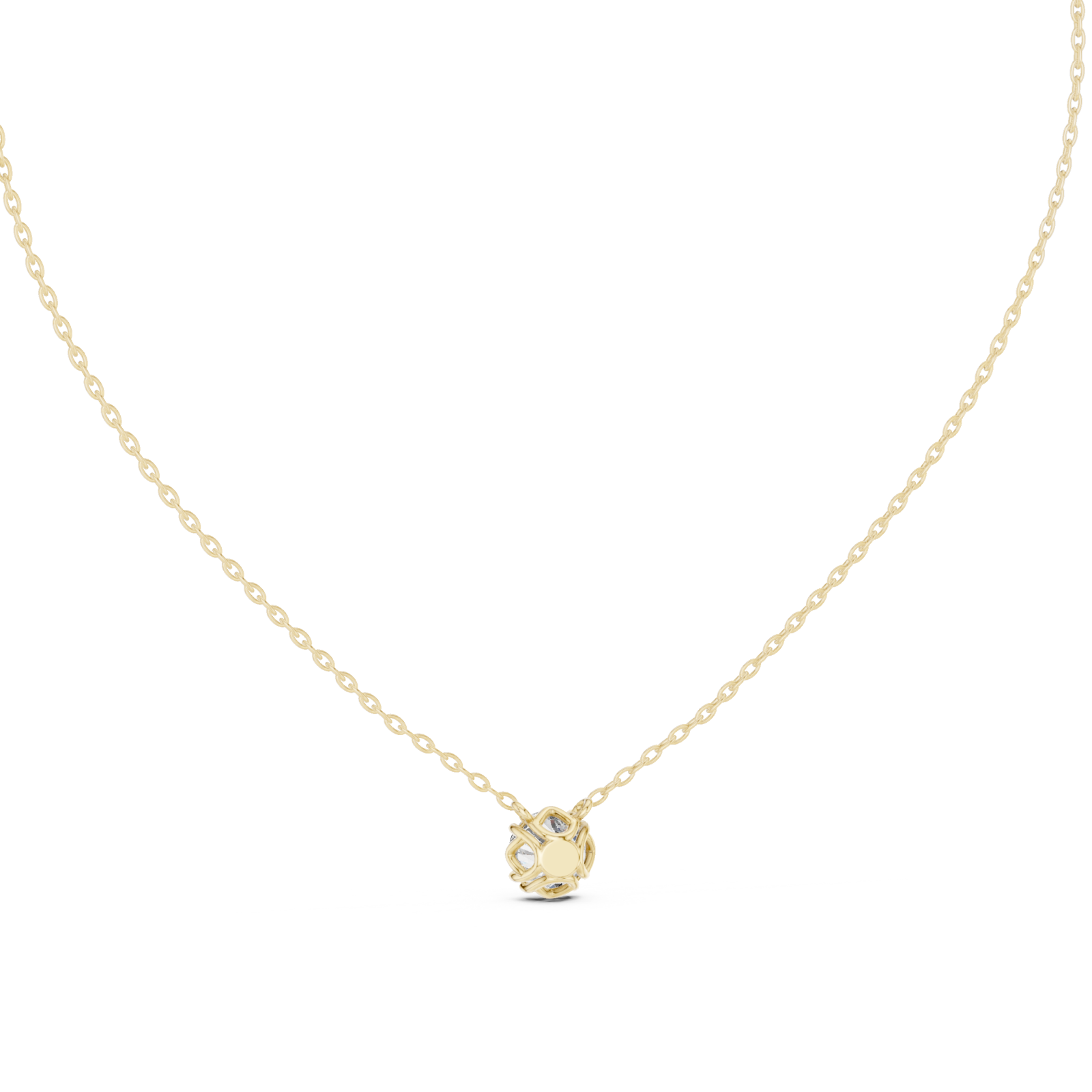  Gold Whispered Promise Petite Heart Pendant Front View