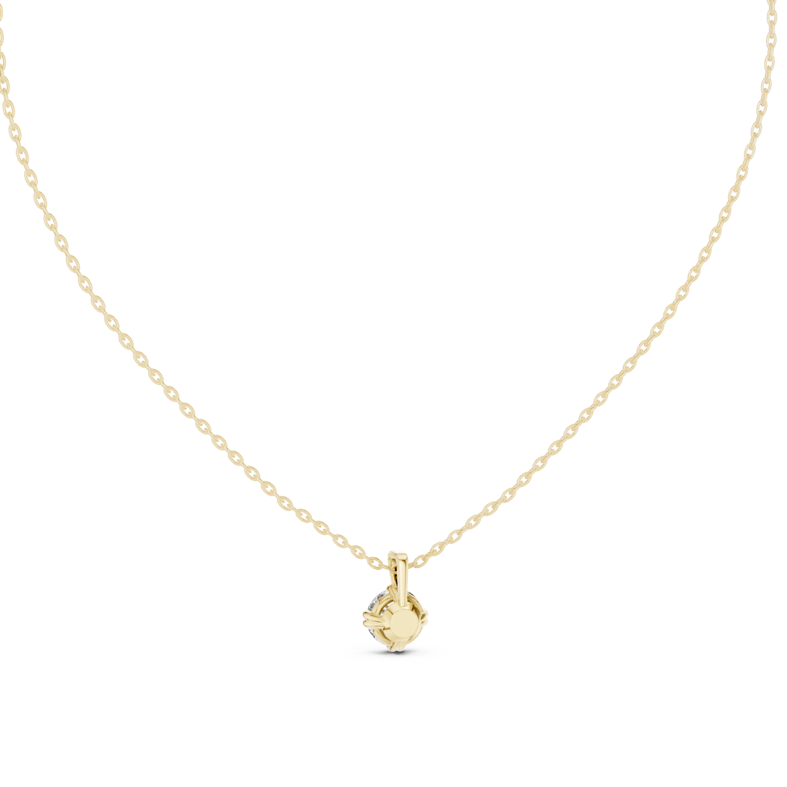  Gold Serene Promise Infinity Chain Necklace Front View