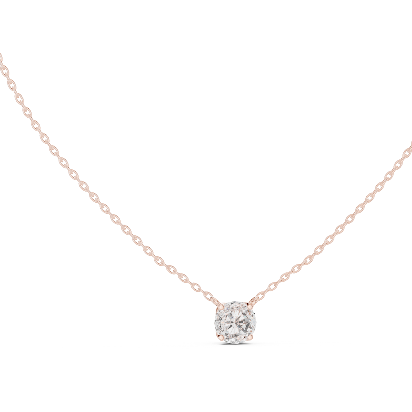  Rose Gold Morning Dew Whisper Pendant Left View