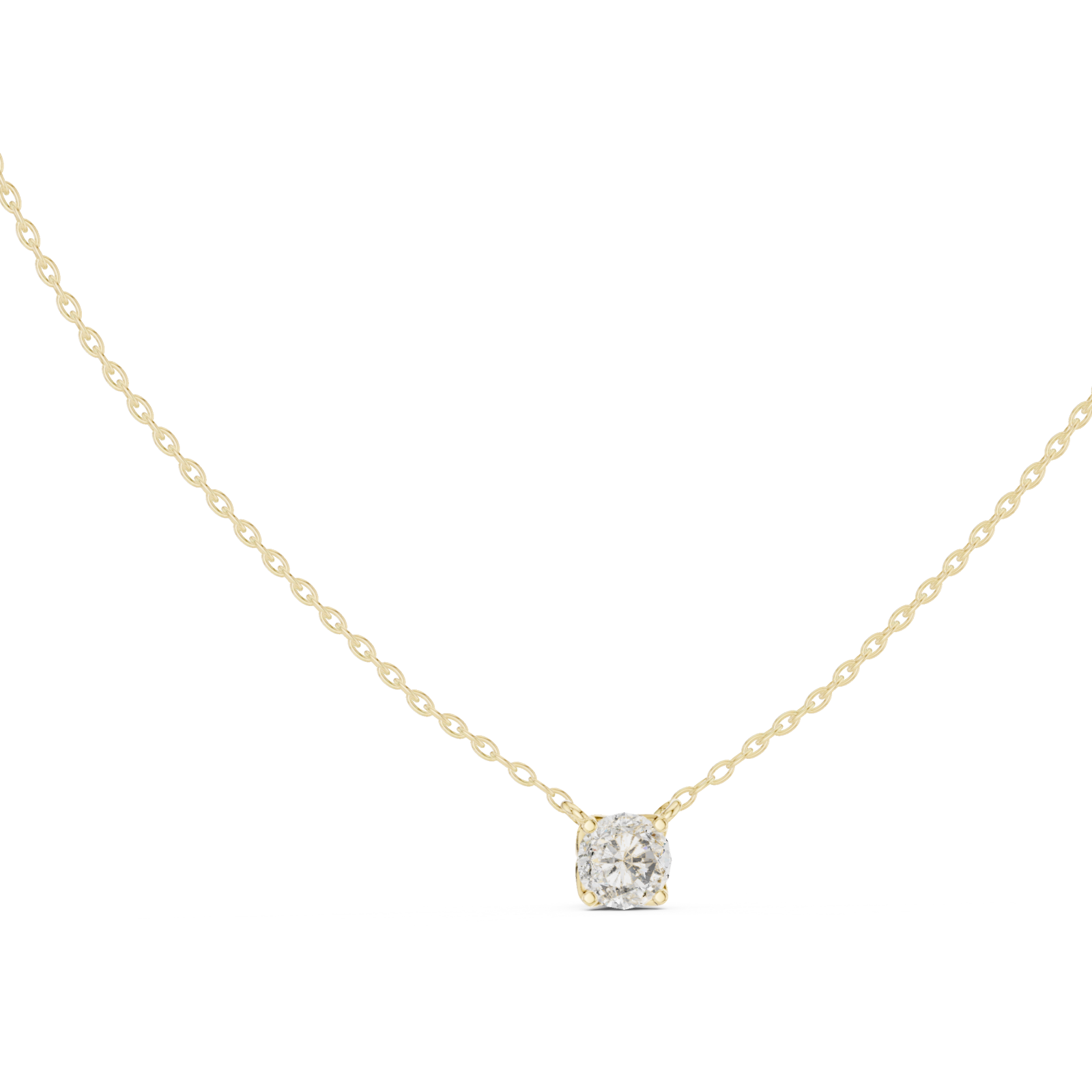  Gold Radiant Blossom Embrace Heart Pendant Necklace Left View