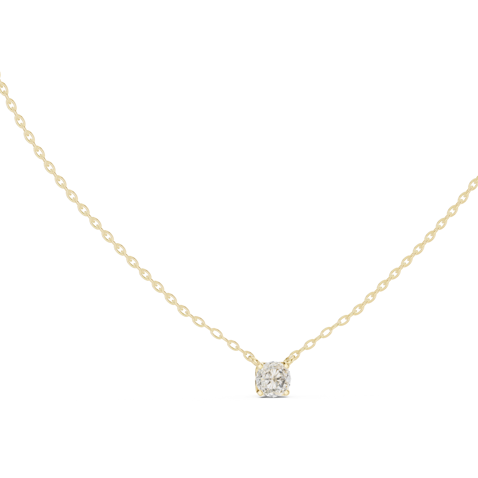  Gold Radiant Hope Elegant Heart Necklace Left View