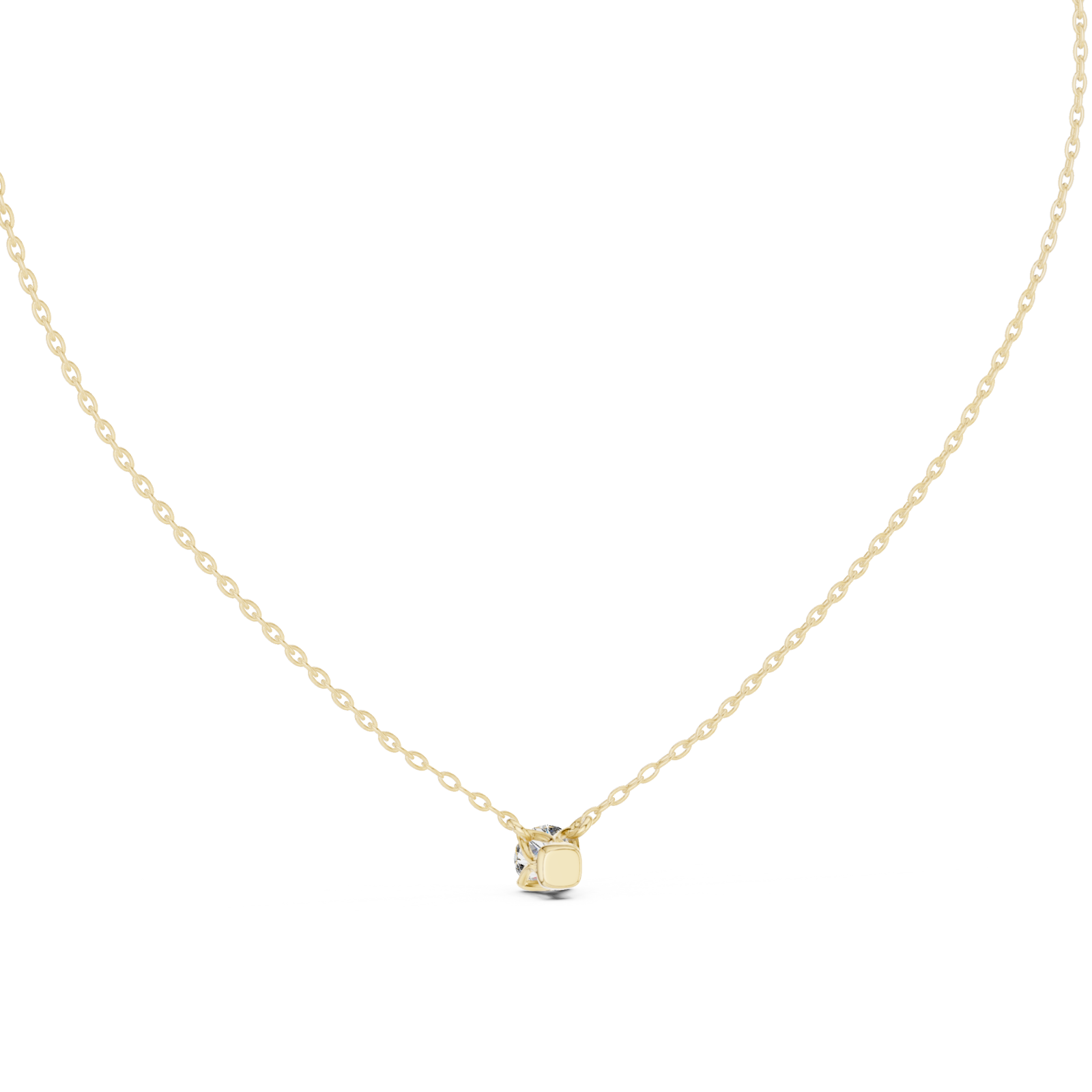  Gold Radiant Hope Elegant Heart Necklace Front View