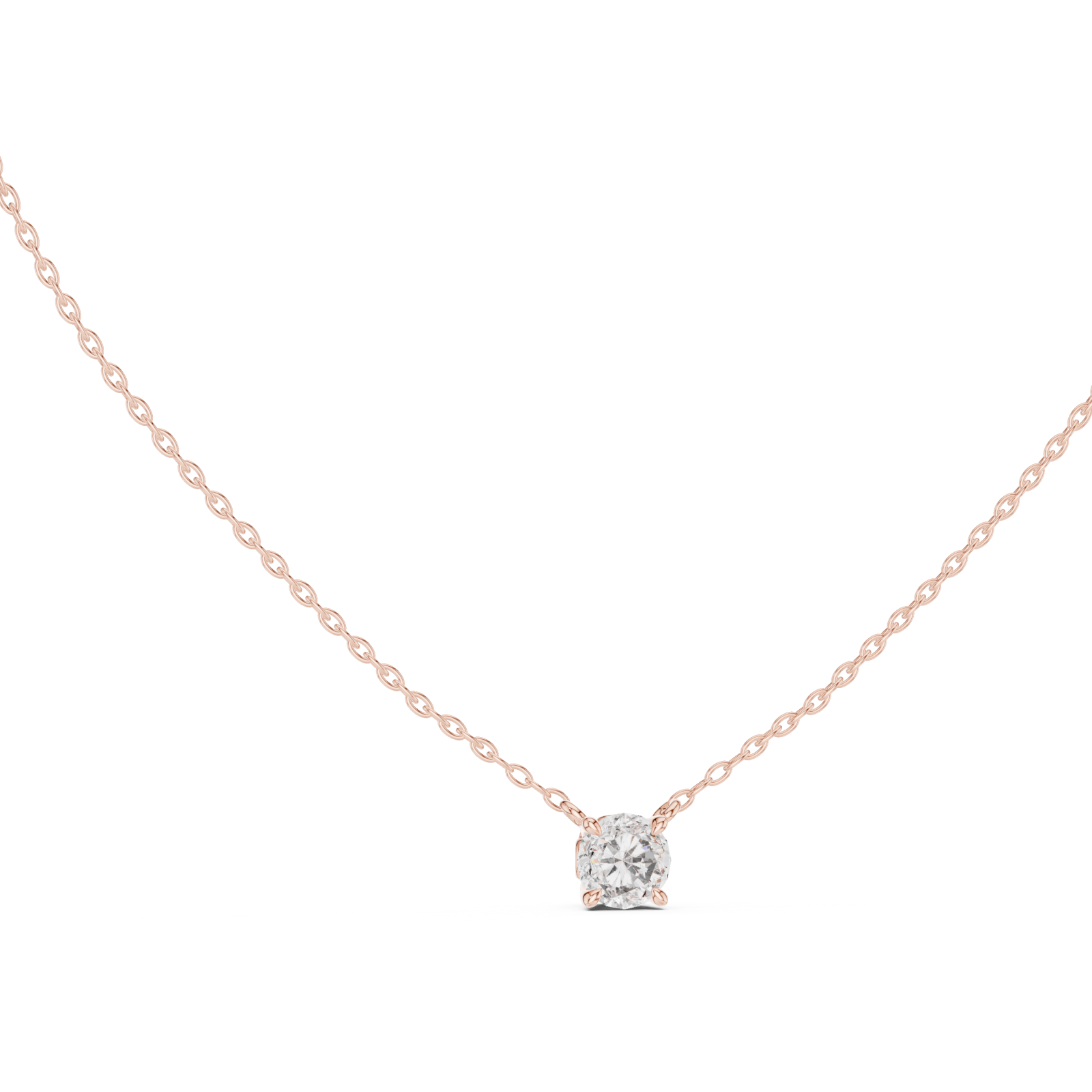  Rose Gold Celestial Touchstone Heart Pendant Left View