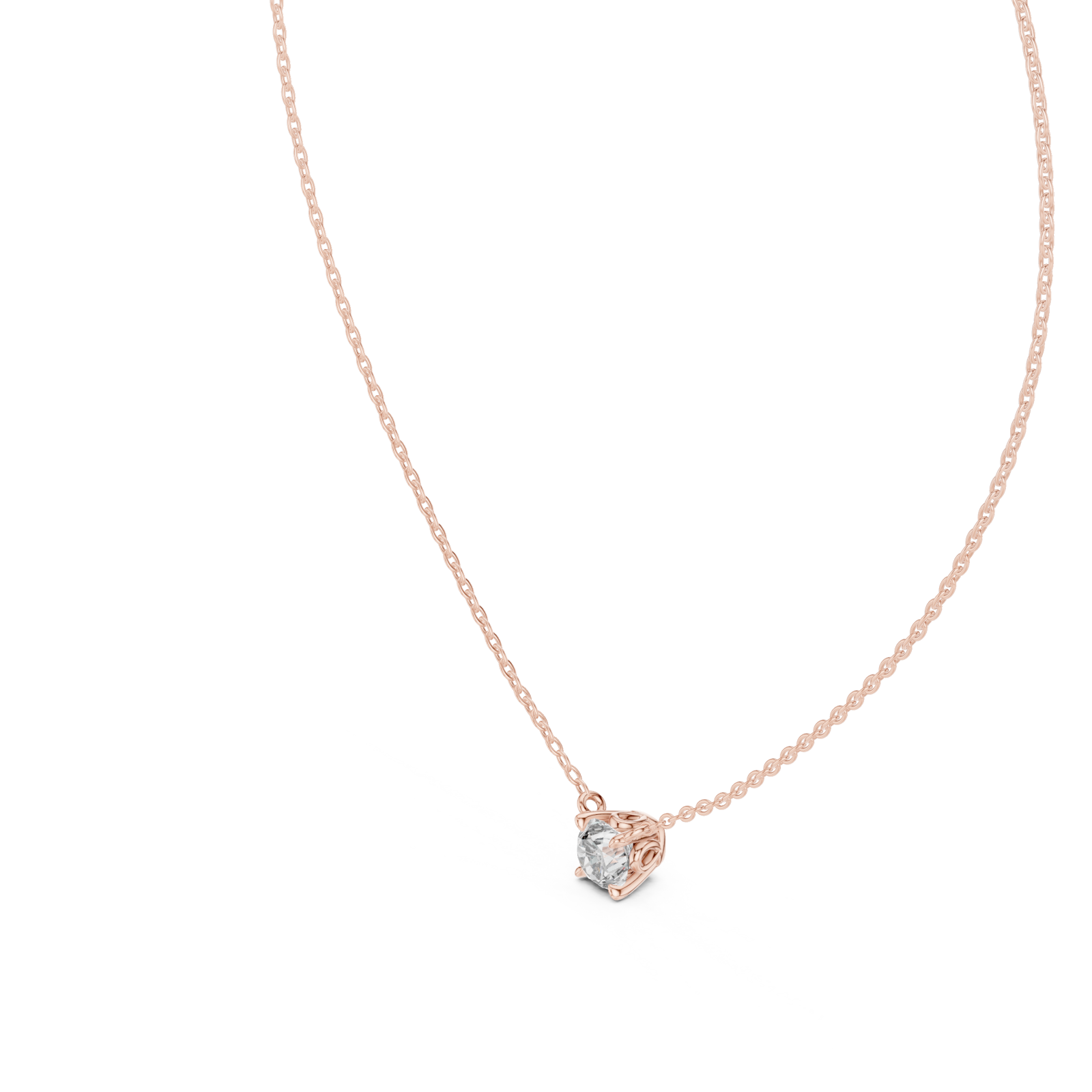  Rose Gold Celestial Touchstone Heart Pendant Right View