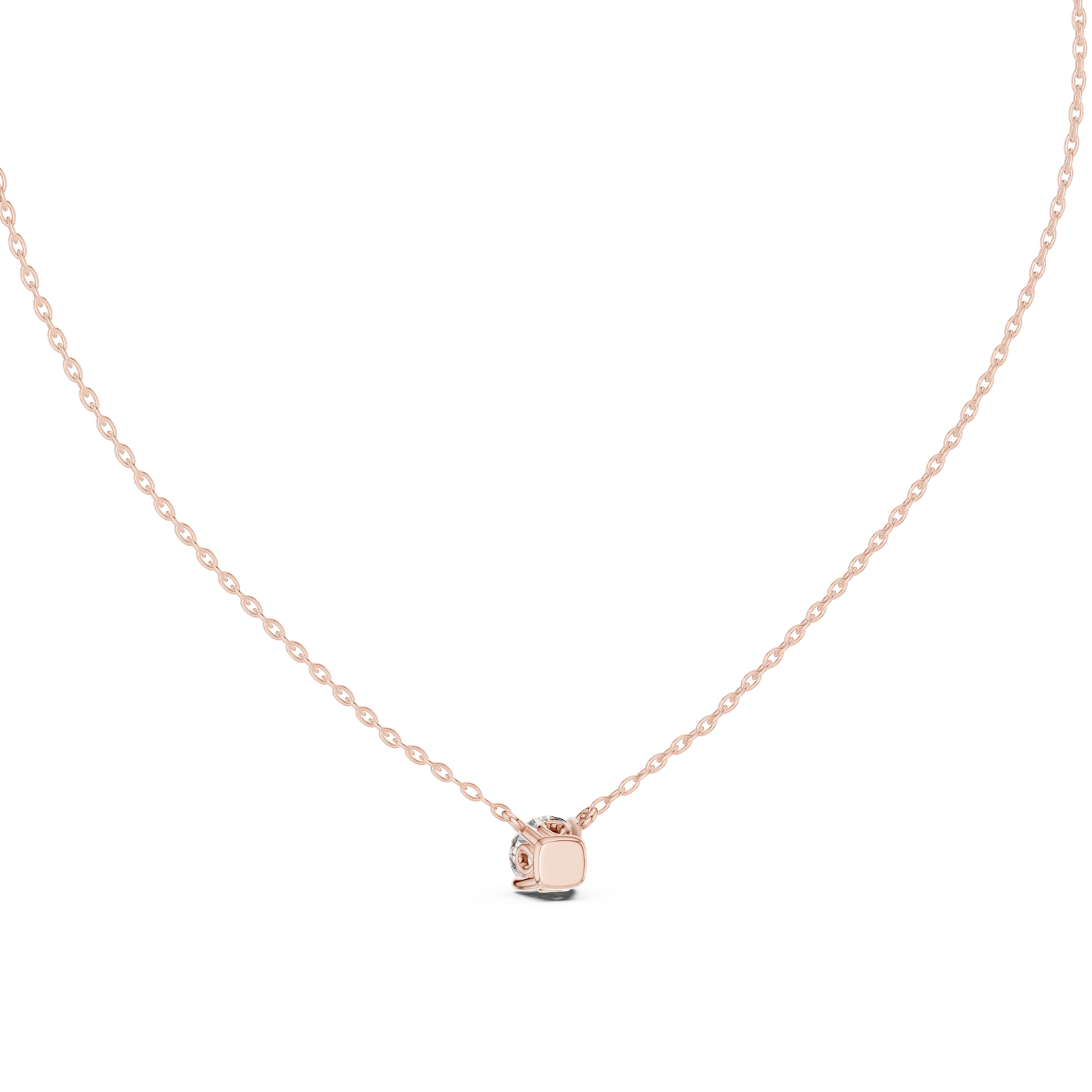  Rose Gold Celestial Touchstone Heart Pendant Front View