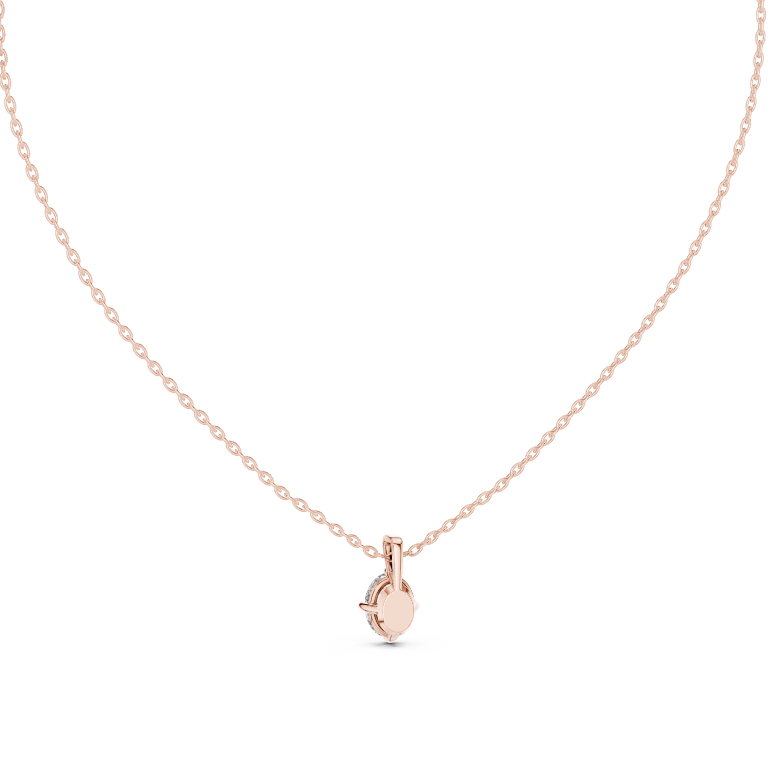  Rose Gold Celestial Dream Whisper Pendant Front View