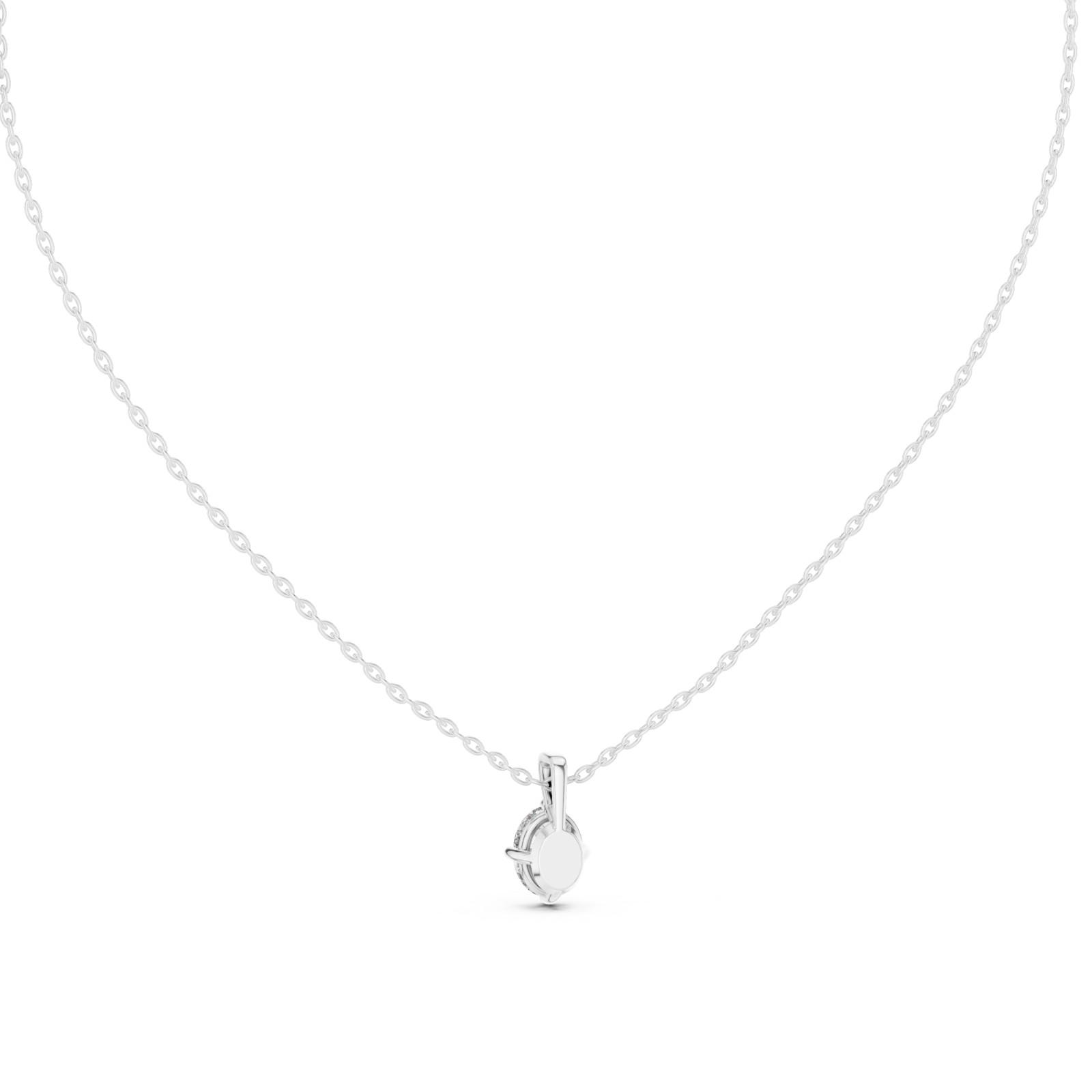  White Gold Celestial Dream Whisper Pendant Front View