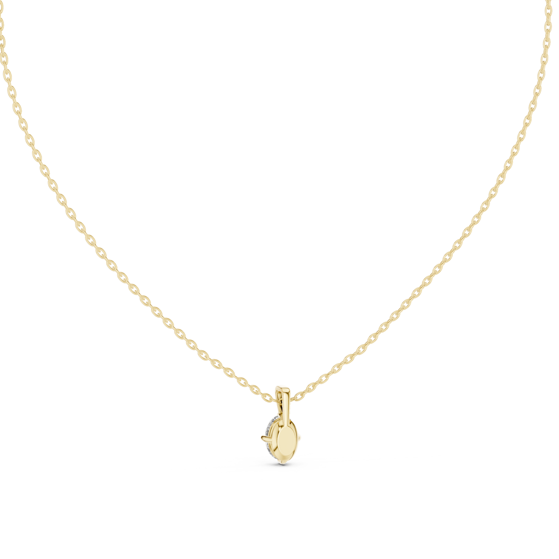 Gold Golden Spiral Embrace Circle Pendant Right View