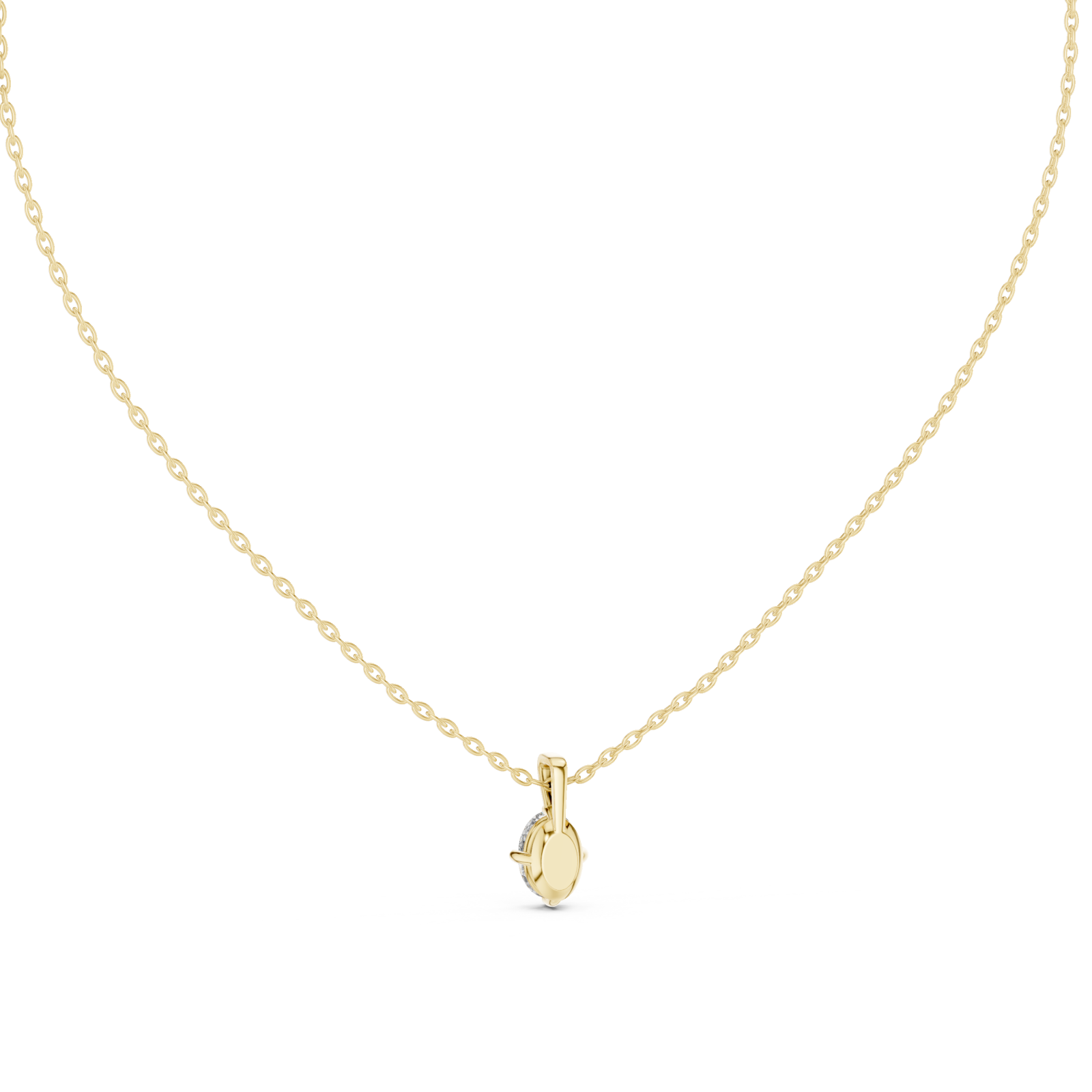  Gold Golden Spiral Embrace Circle Pendant Front View
