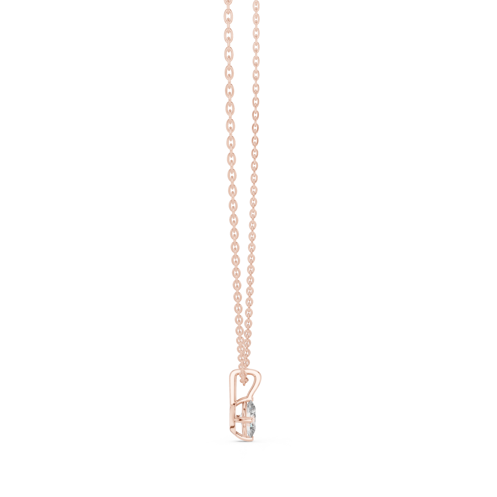  Rose Gold Celestial Unity Pendant Side View
