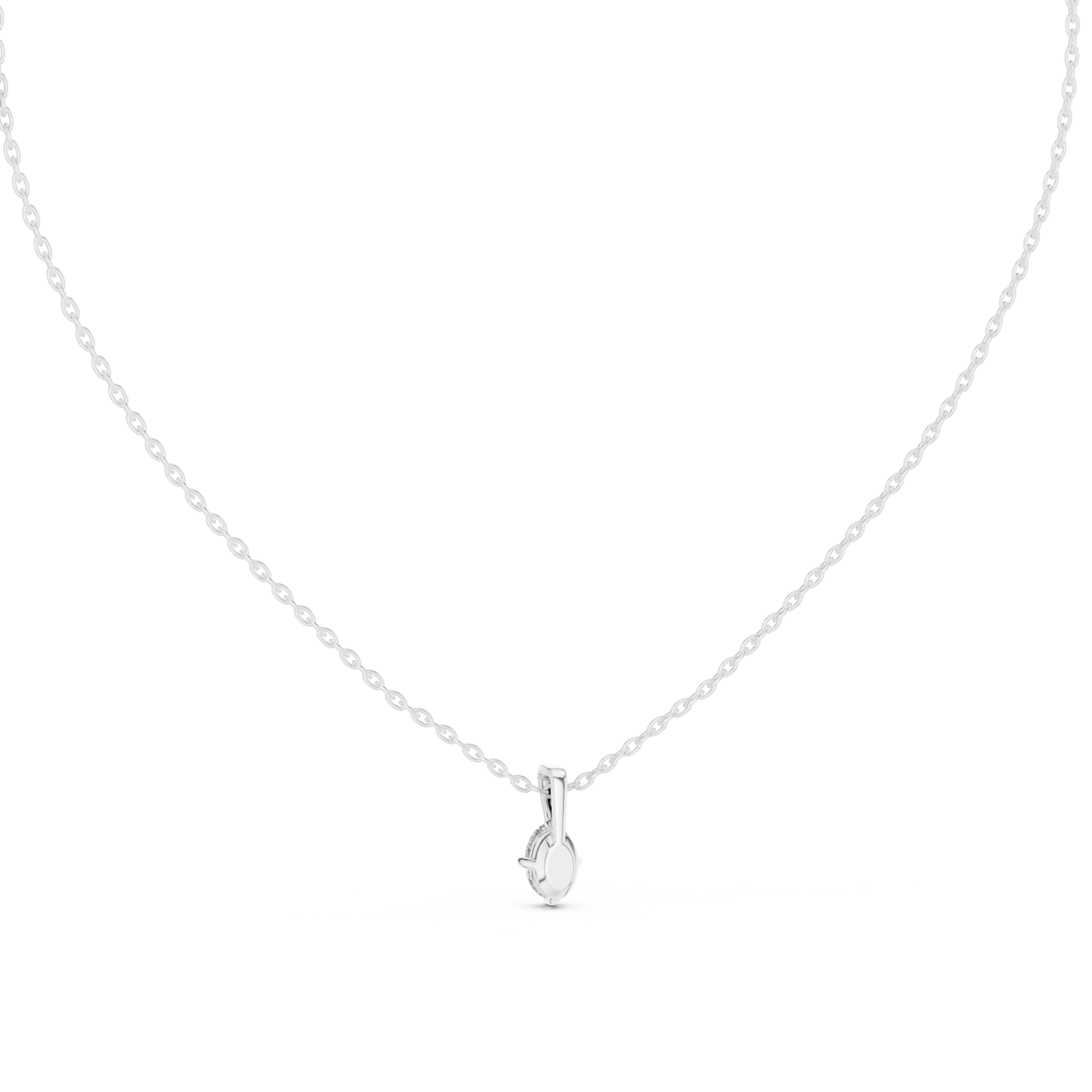  White Gold Celestial Unity Pendant Front View