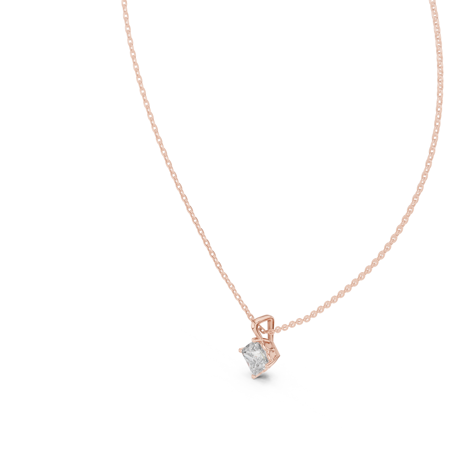 Rose Gold Radiant Solstice Whisper Pendant Right View
