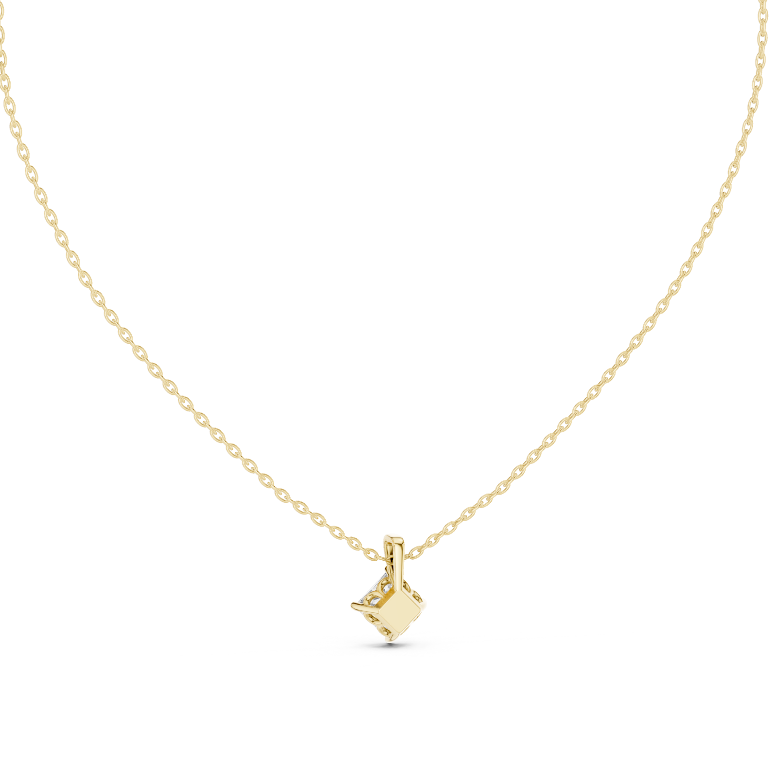  Gold Radiant Solstice Whisper Pendant Front View