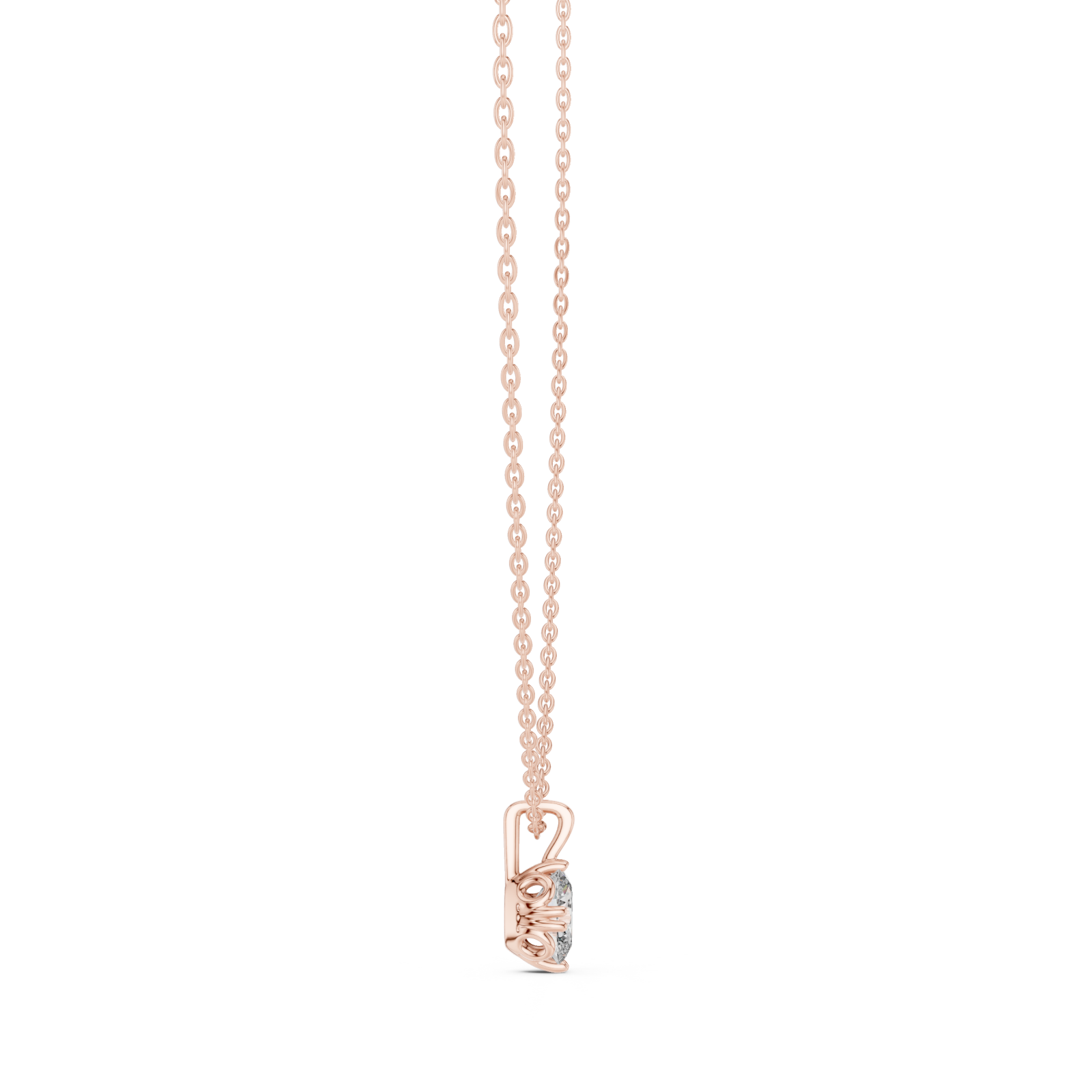  Rose Gold Midsummer Whimsy Pendant Side View