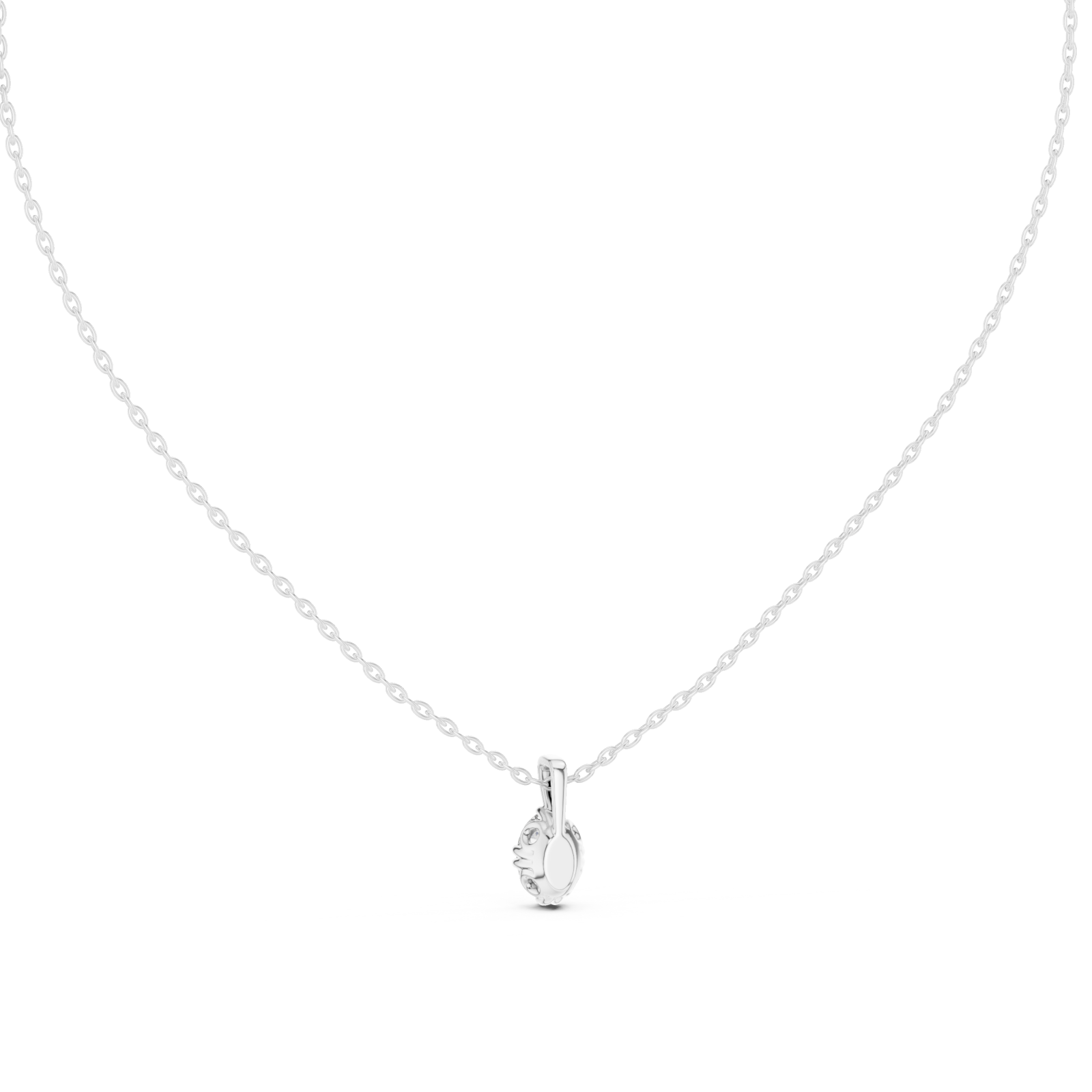  White Gold Midsummer Whimsy Pendant Front View