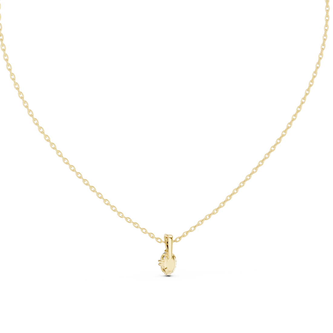 Gold Infinite Grace Curl Pendant Right View