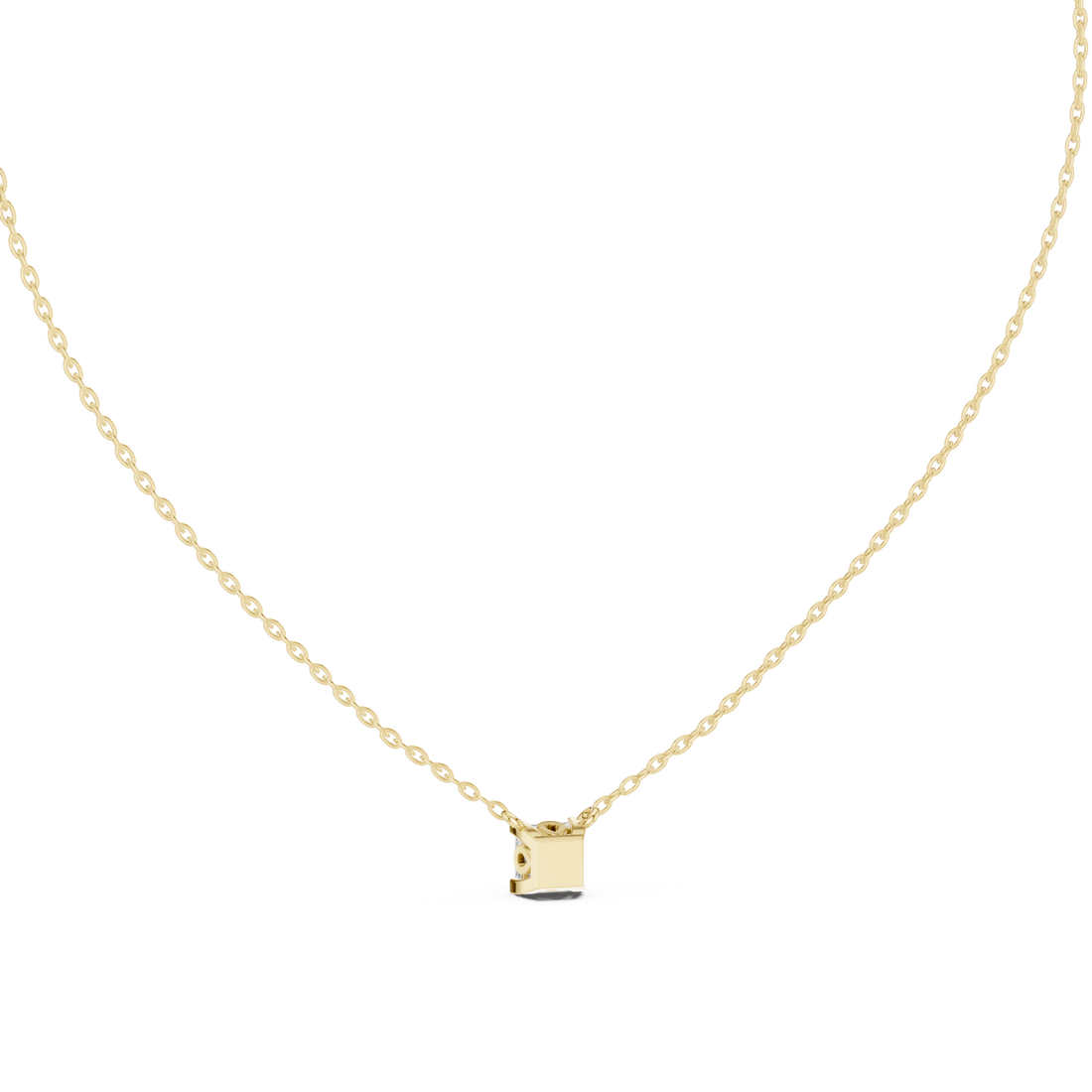Gold Luminous Prism Petite Necklace Right View