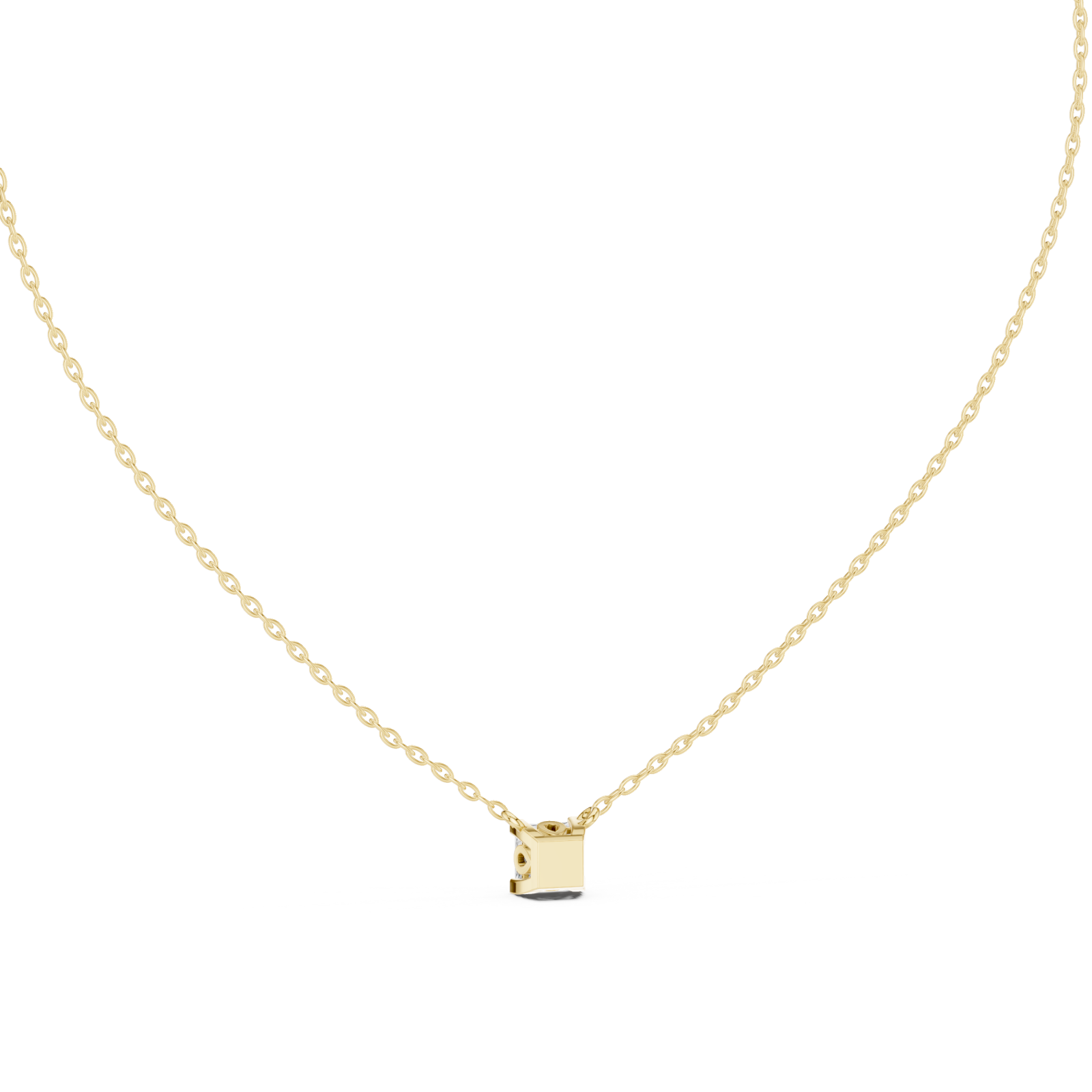  Gold Luminous Prism Petite Necklace Front View