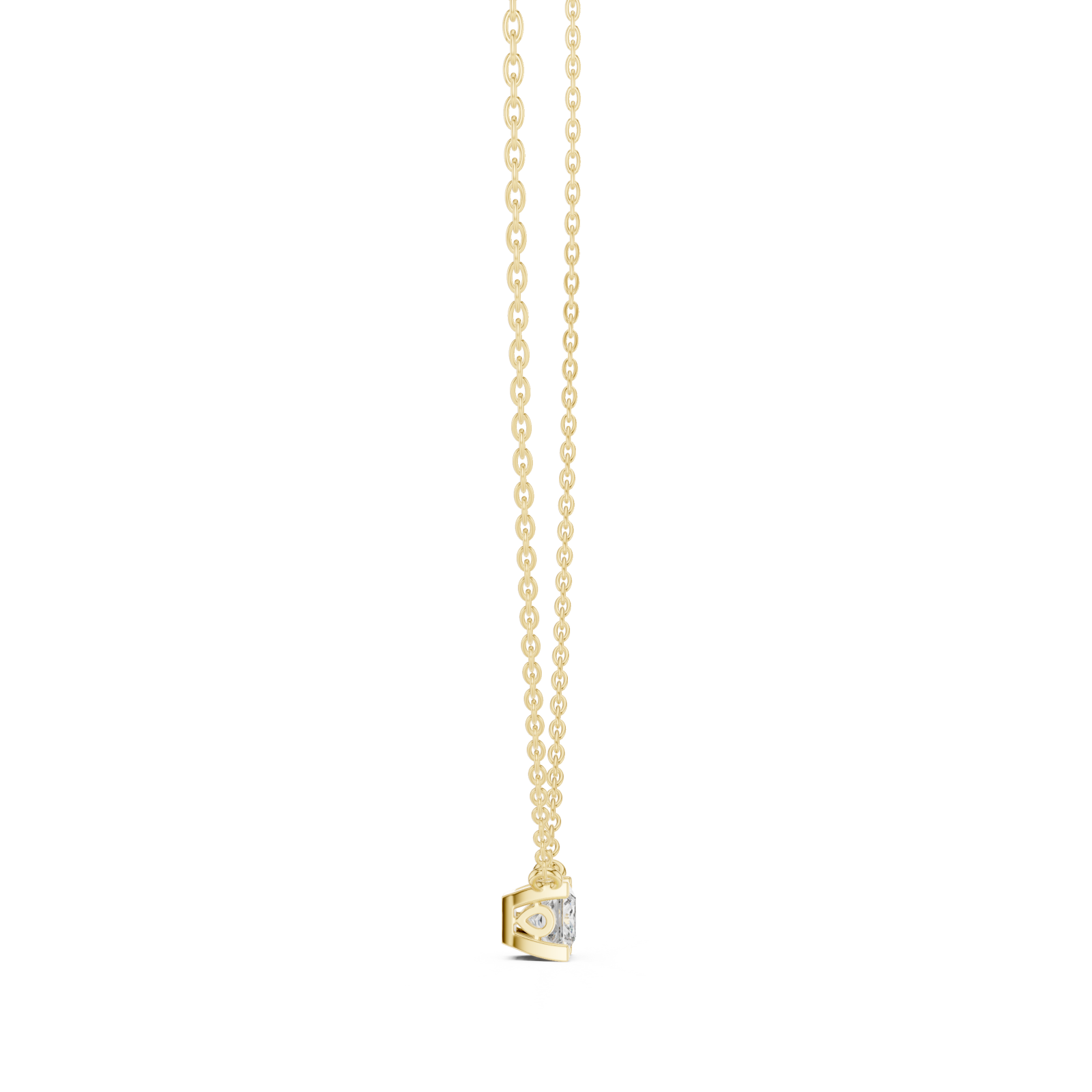  Gold Graceful Morning Dew Pendant Side View