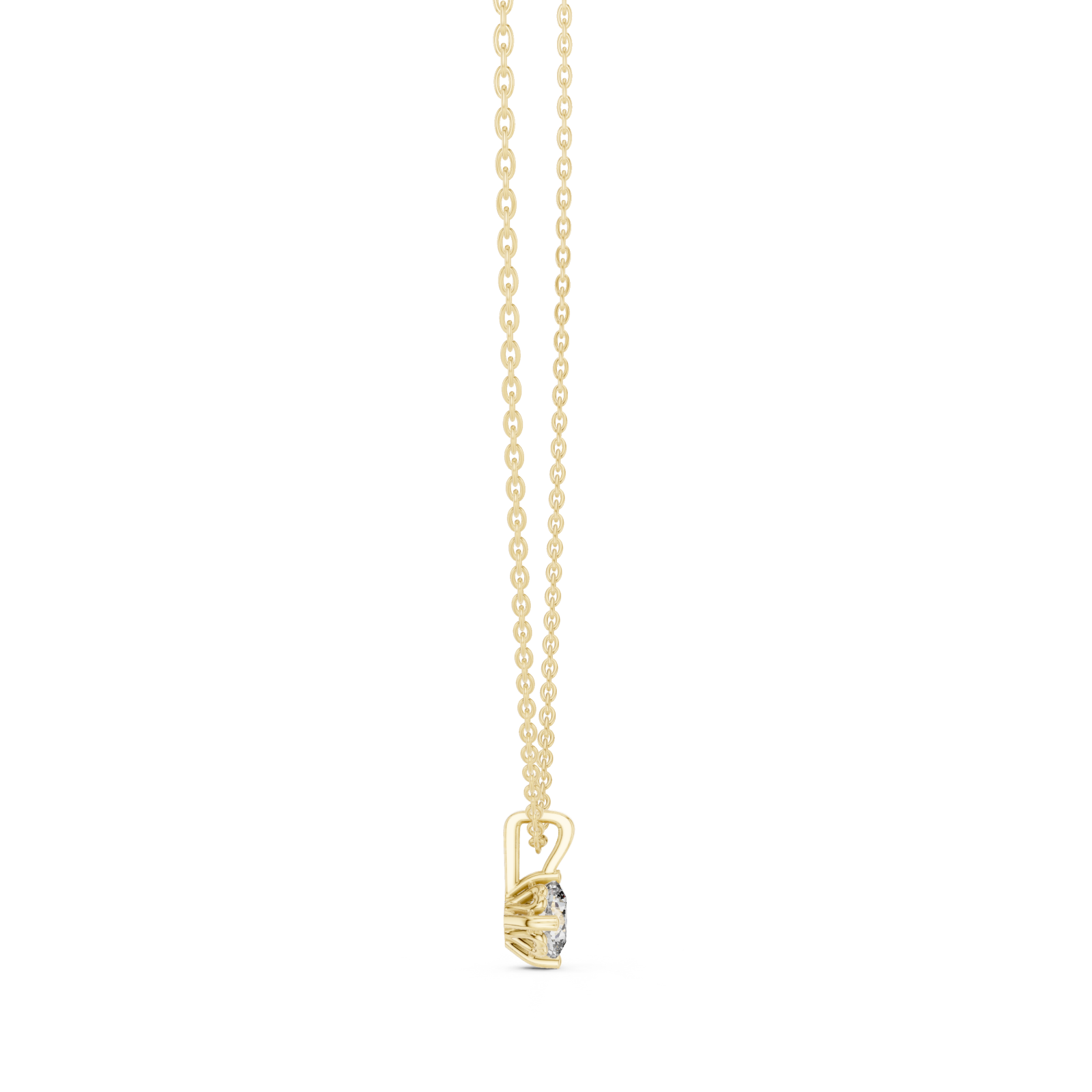  Gold Celestial Whisper Luxe Chain Necklace Side View