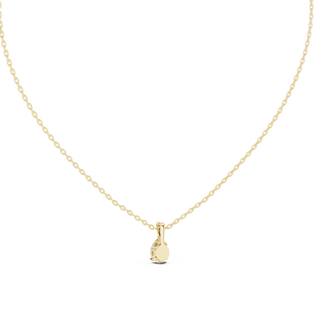 Gold Radiant Embrace Harmony Necklace Right View