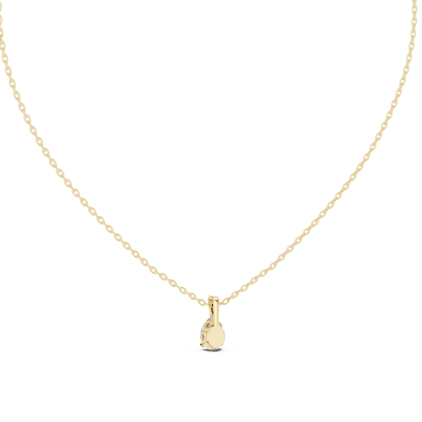  Gold Radiant Embrace Harmony Necklace Front View