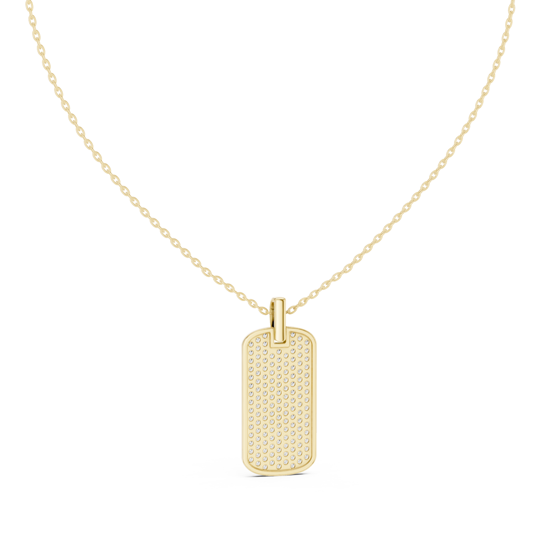 Gold Ethereal Harmony Pavé Medallion Necklace Right View