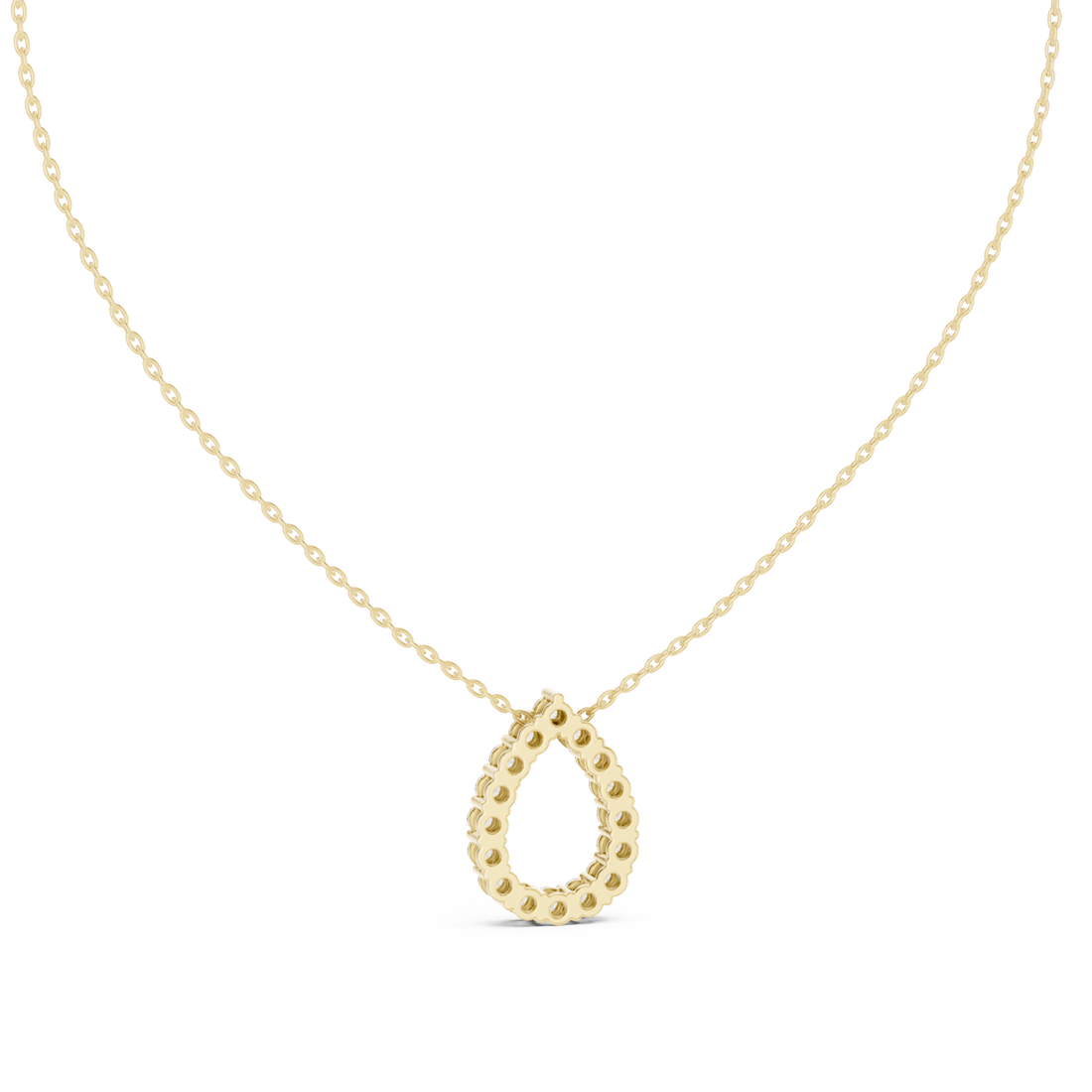 Gold Serene Radiance Loop Chain Necklace Right View