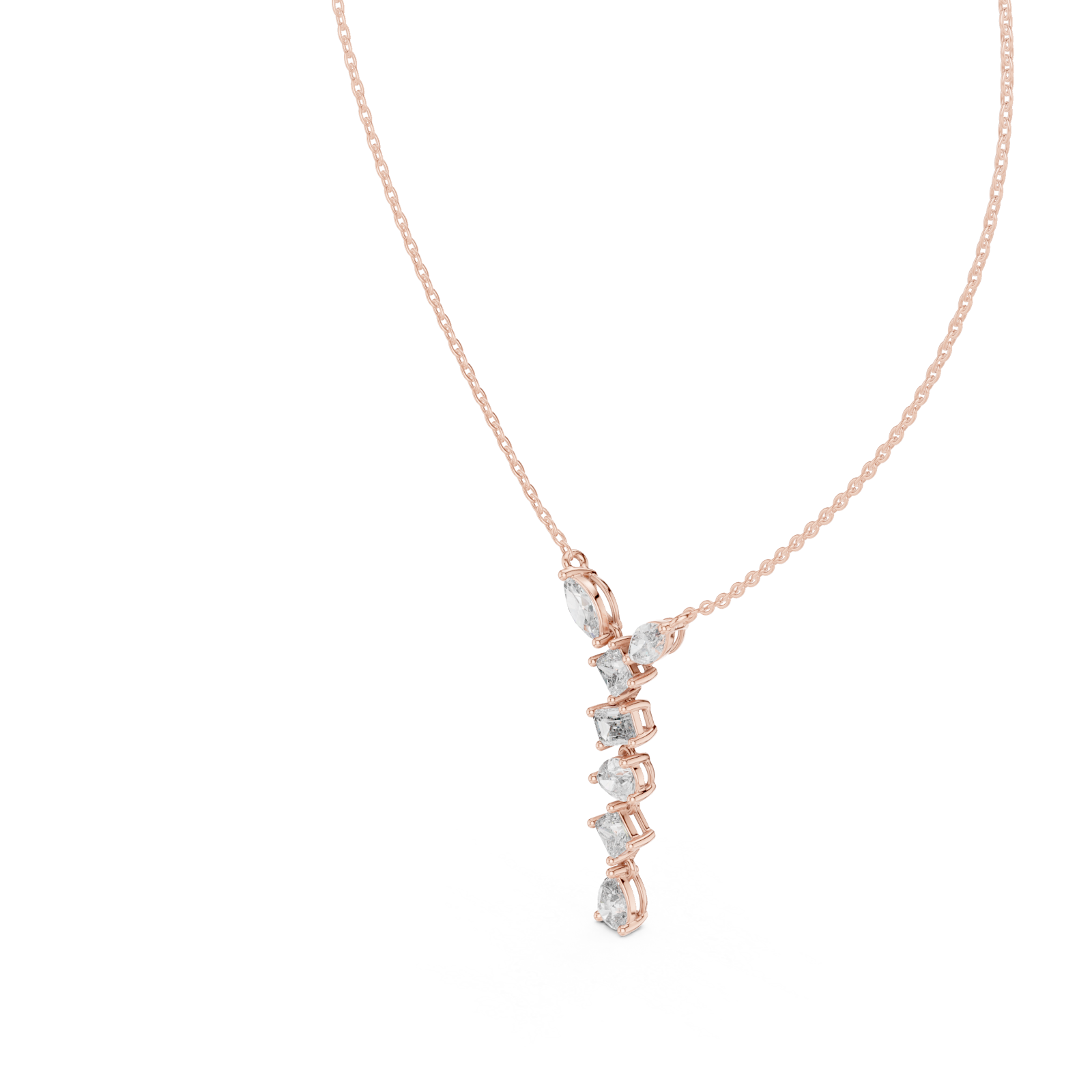  Rose Gold Midnight Poise Necklace Right View