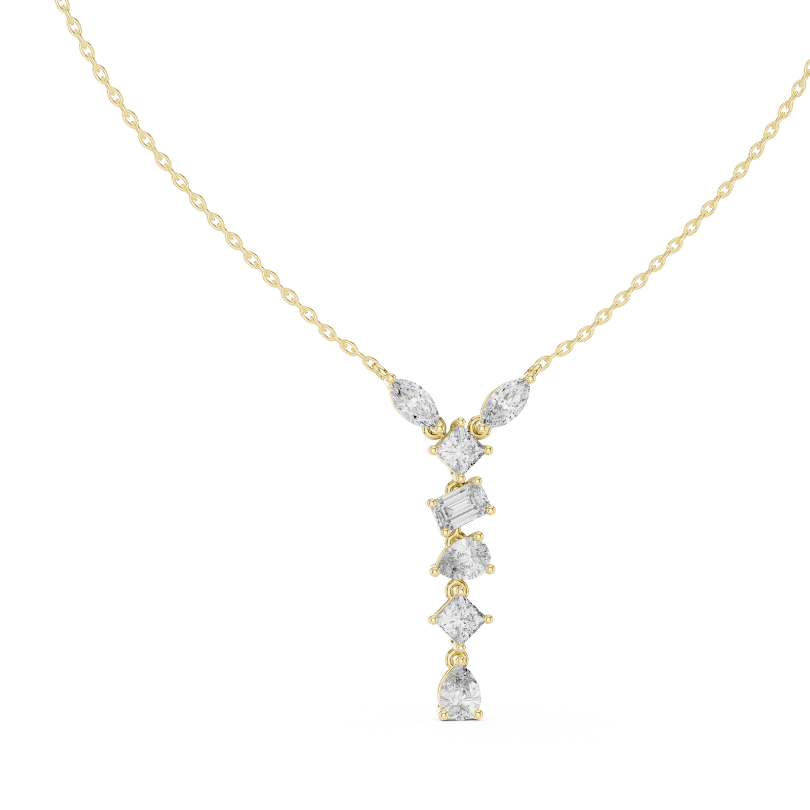  Gold Midnight Poise Necklace Left View