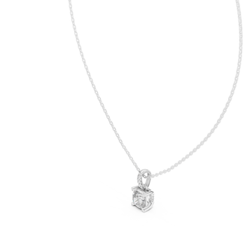  White Gold Serenity Heart Pendant Right View