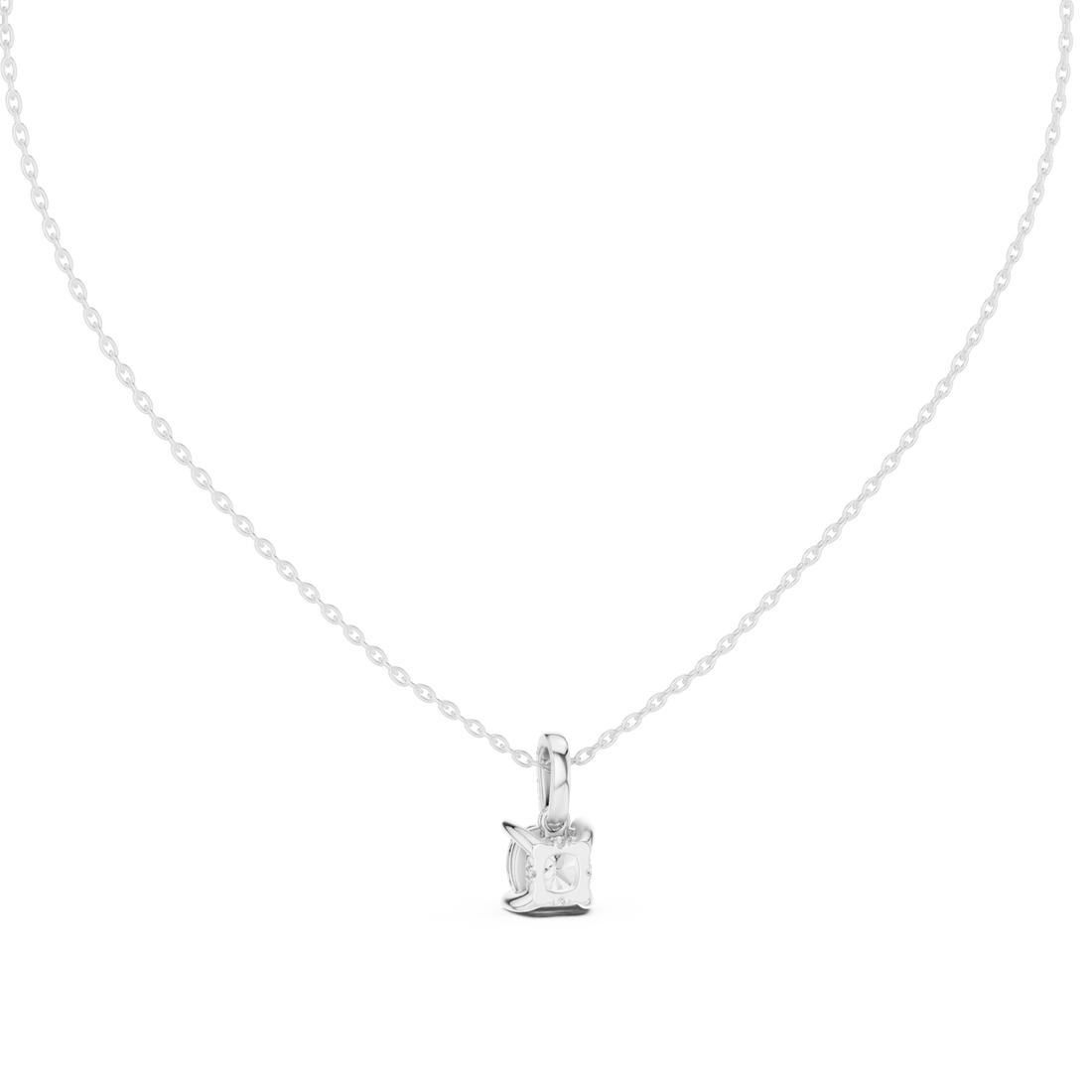  White Gold Serenity Heart Pendant Right View