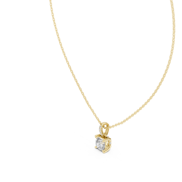 Gold Serenity Heart Pendant Right View