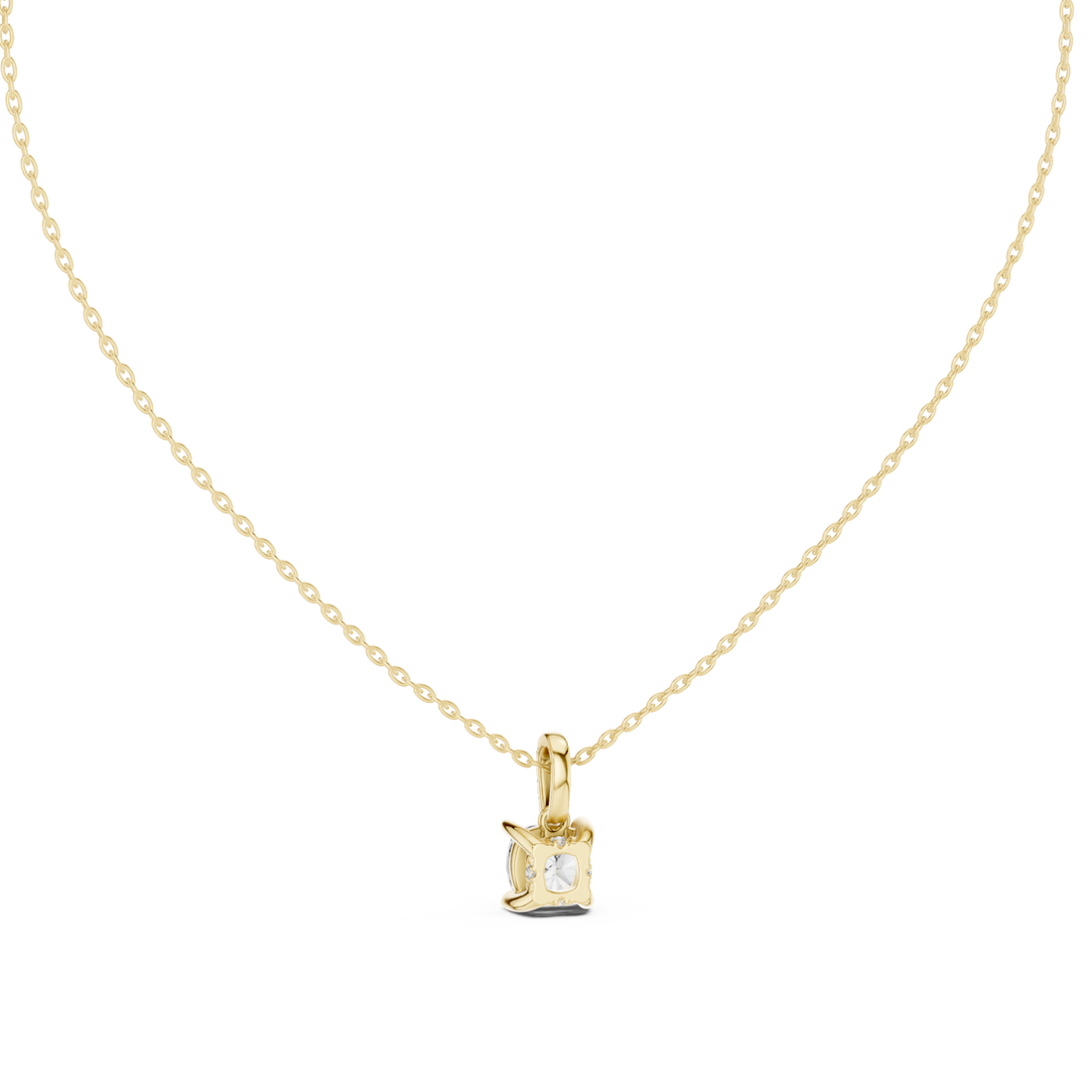 Gold Serenity Heart Pendant Right View