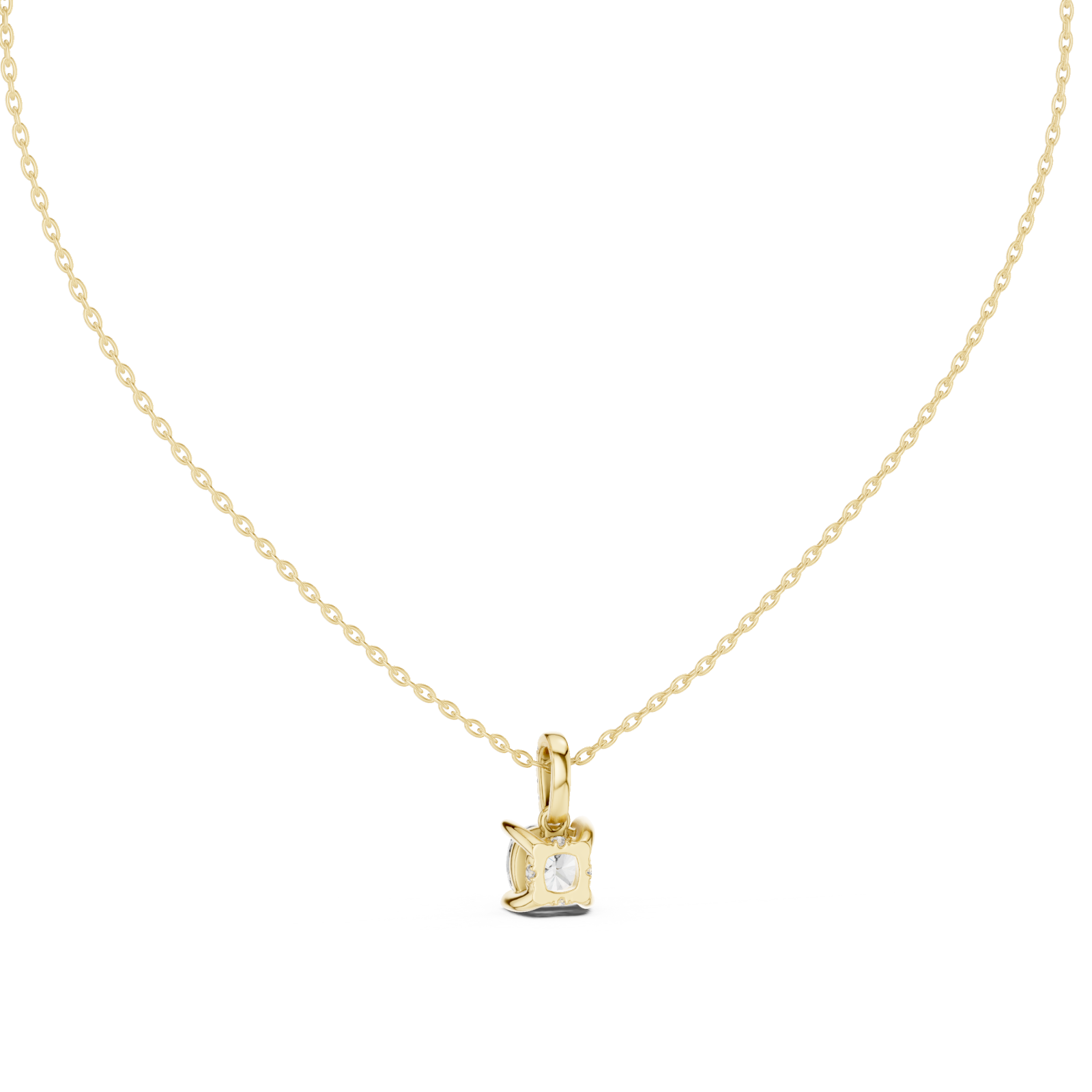  Gold Serenity Heart Pendant Front View