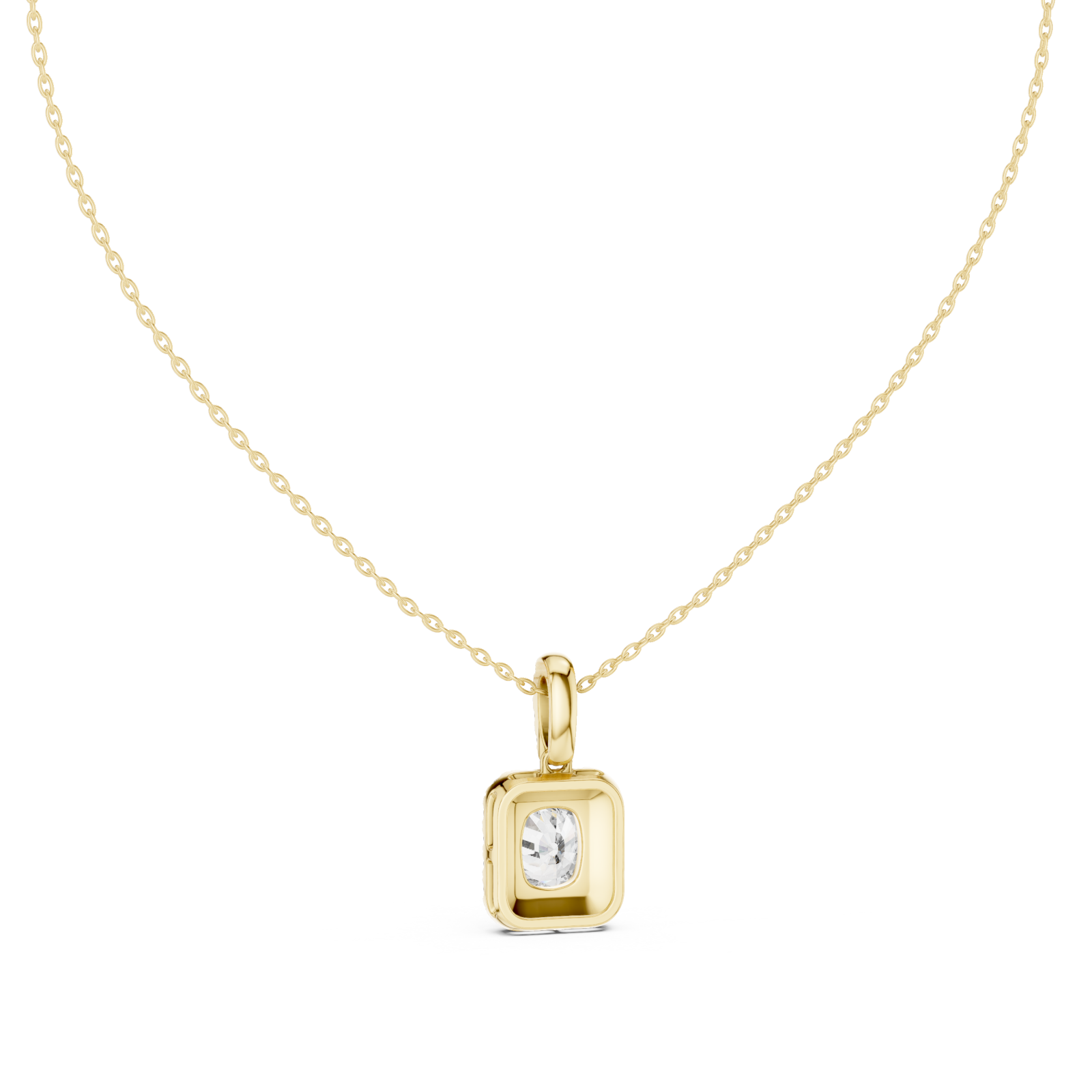  Gold Eternal Charm Radiant Pendant Front View