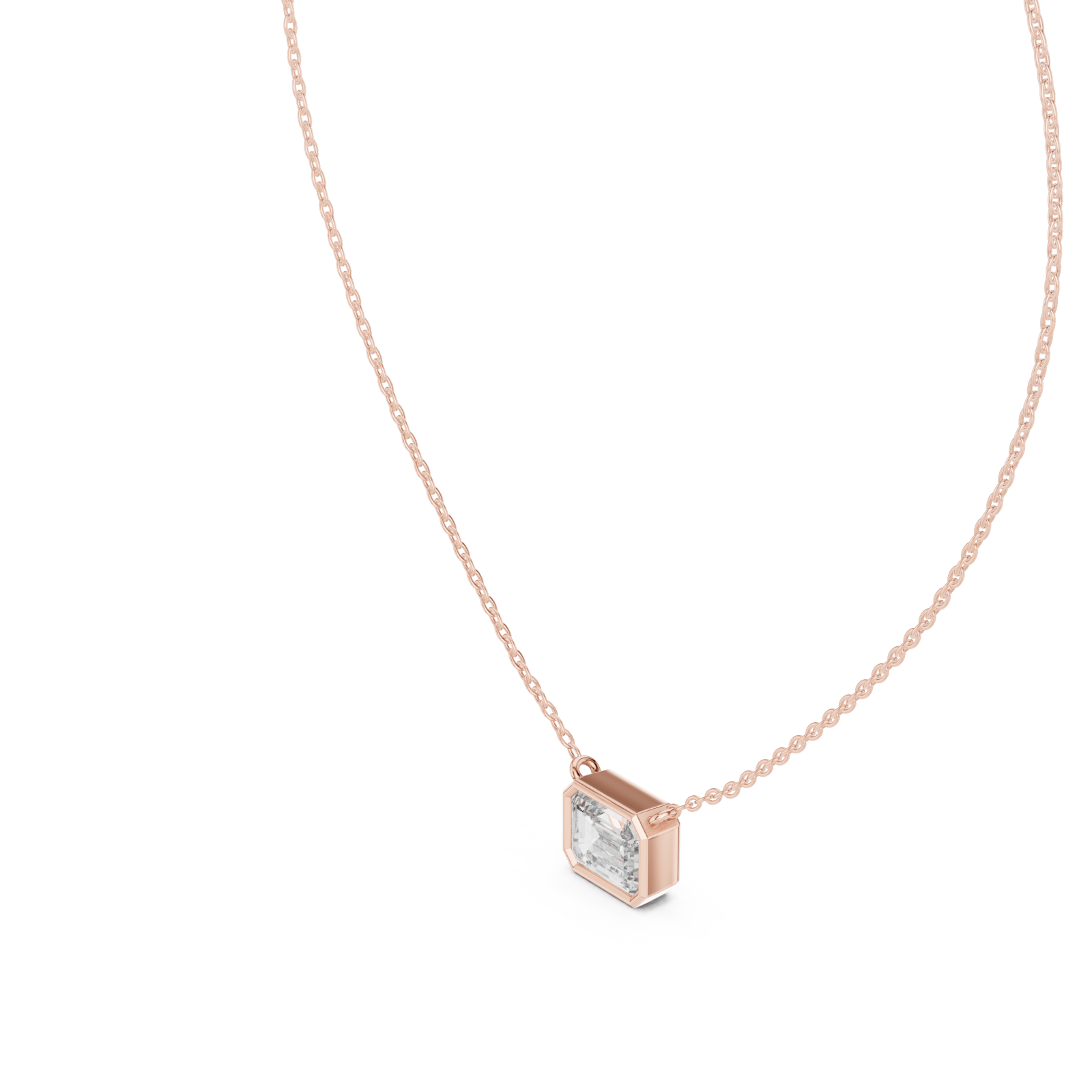  Rose Gold Pure Horizon Chic Pendant Right View