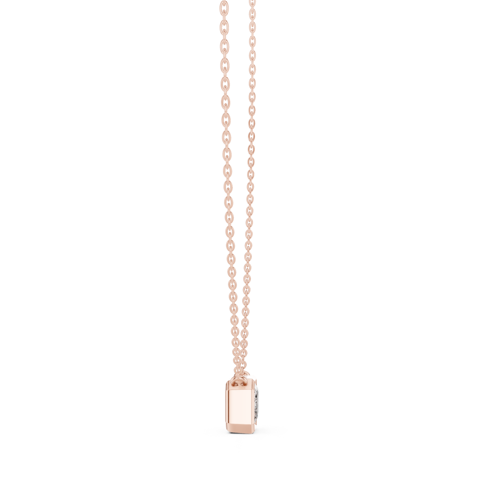  Rose Gold Pure Horizon Chic Pendant Side View