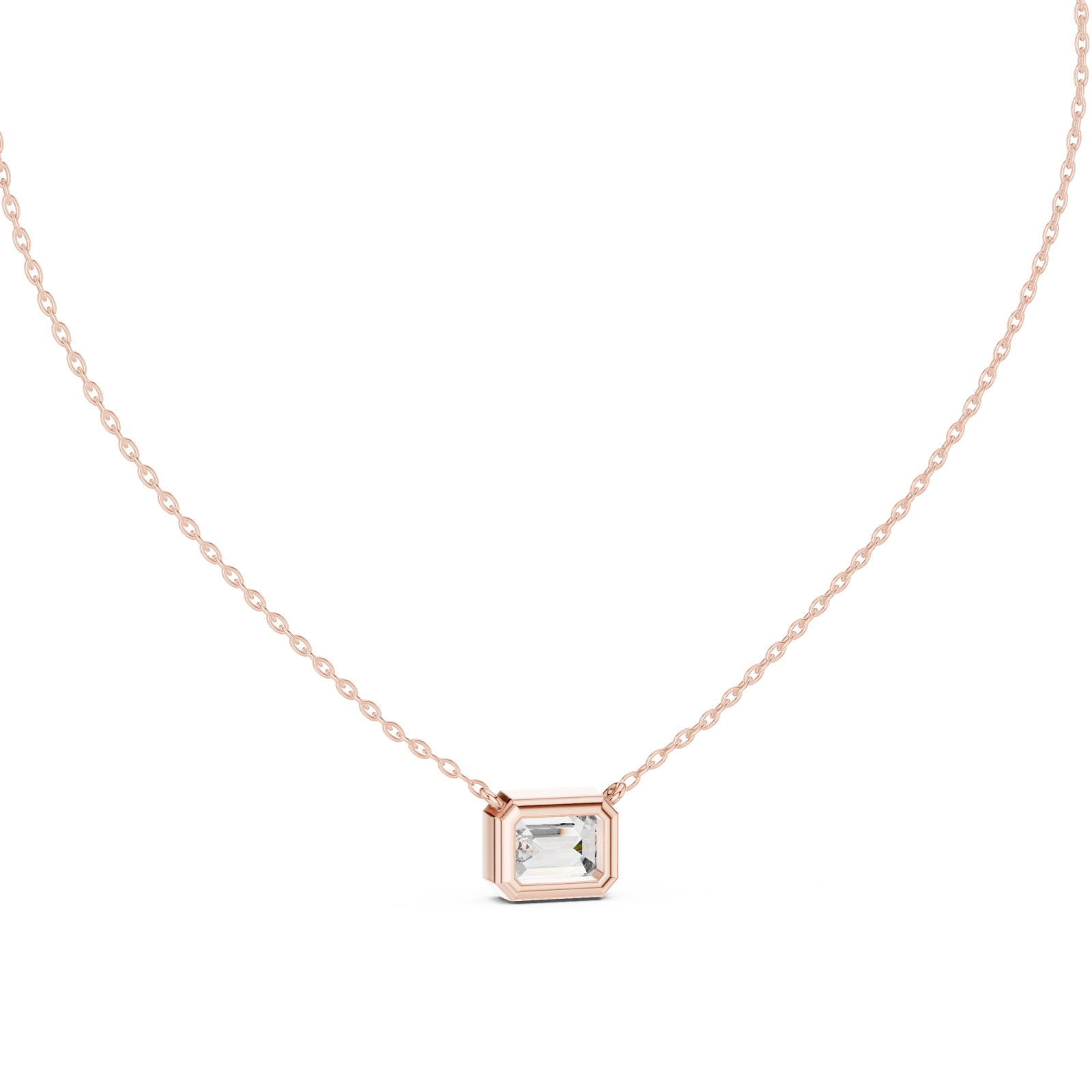  Rose Gold Pure Horizon Chic Pendant Front View